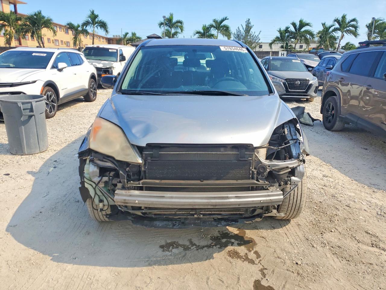2007 Honda Cr-v Lx Silver vin: JHLRE38357C028252