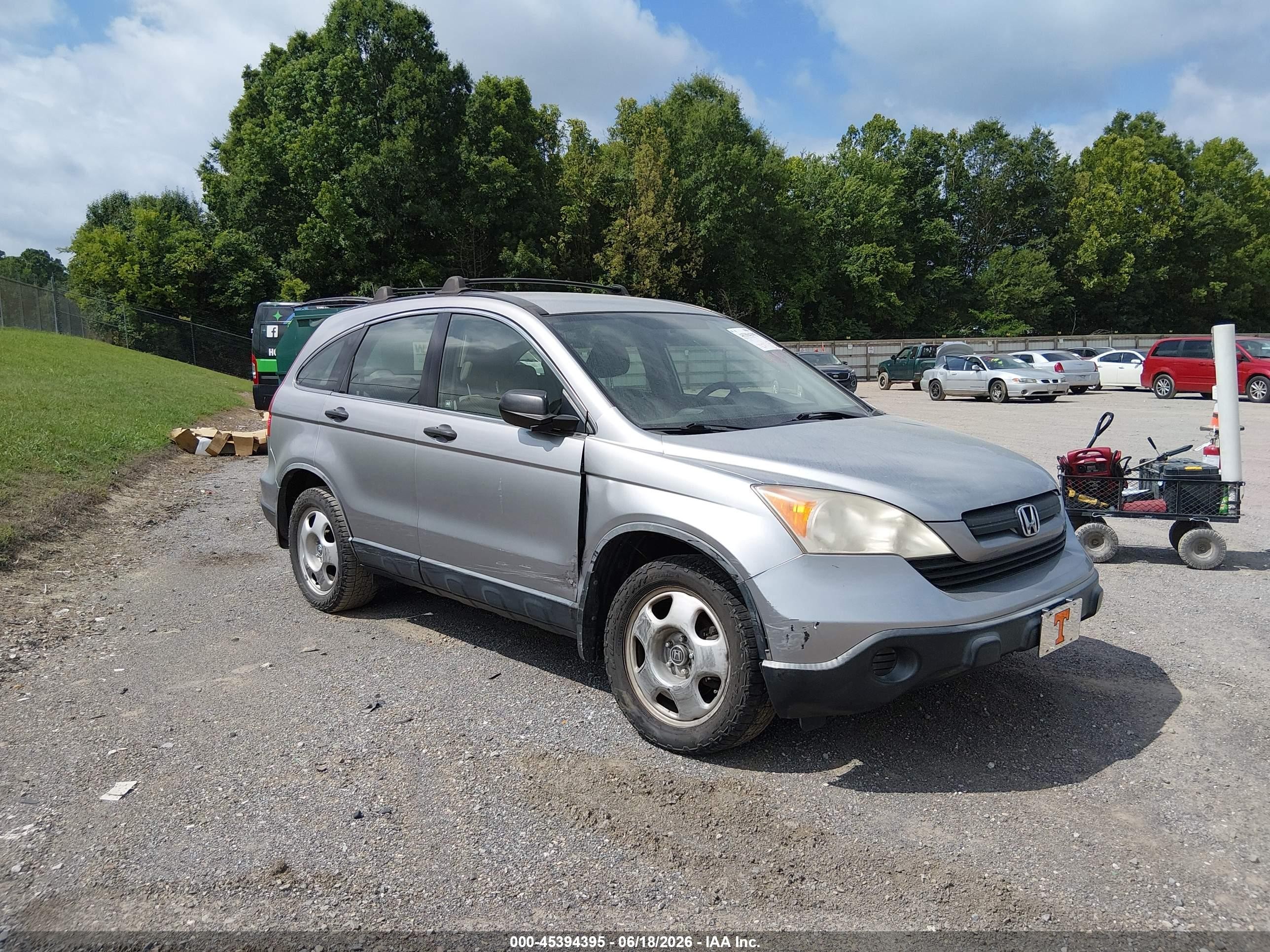 2007 Honda Cr-v Lx Silver vin: JHLRE38357C057153