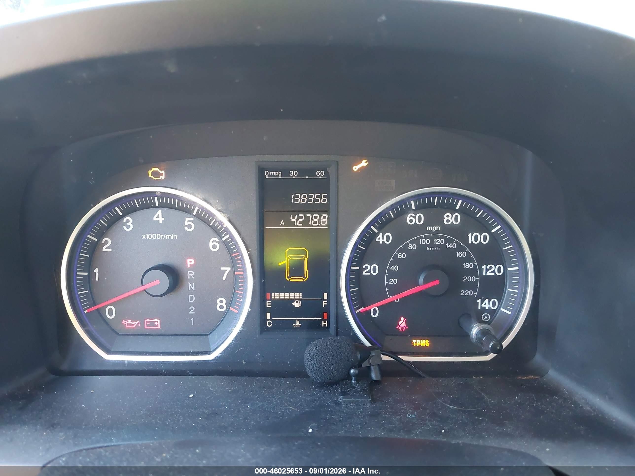 2008 Honda Cr-v Lx Black vin: JHLRE38358C006415