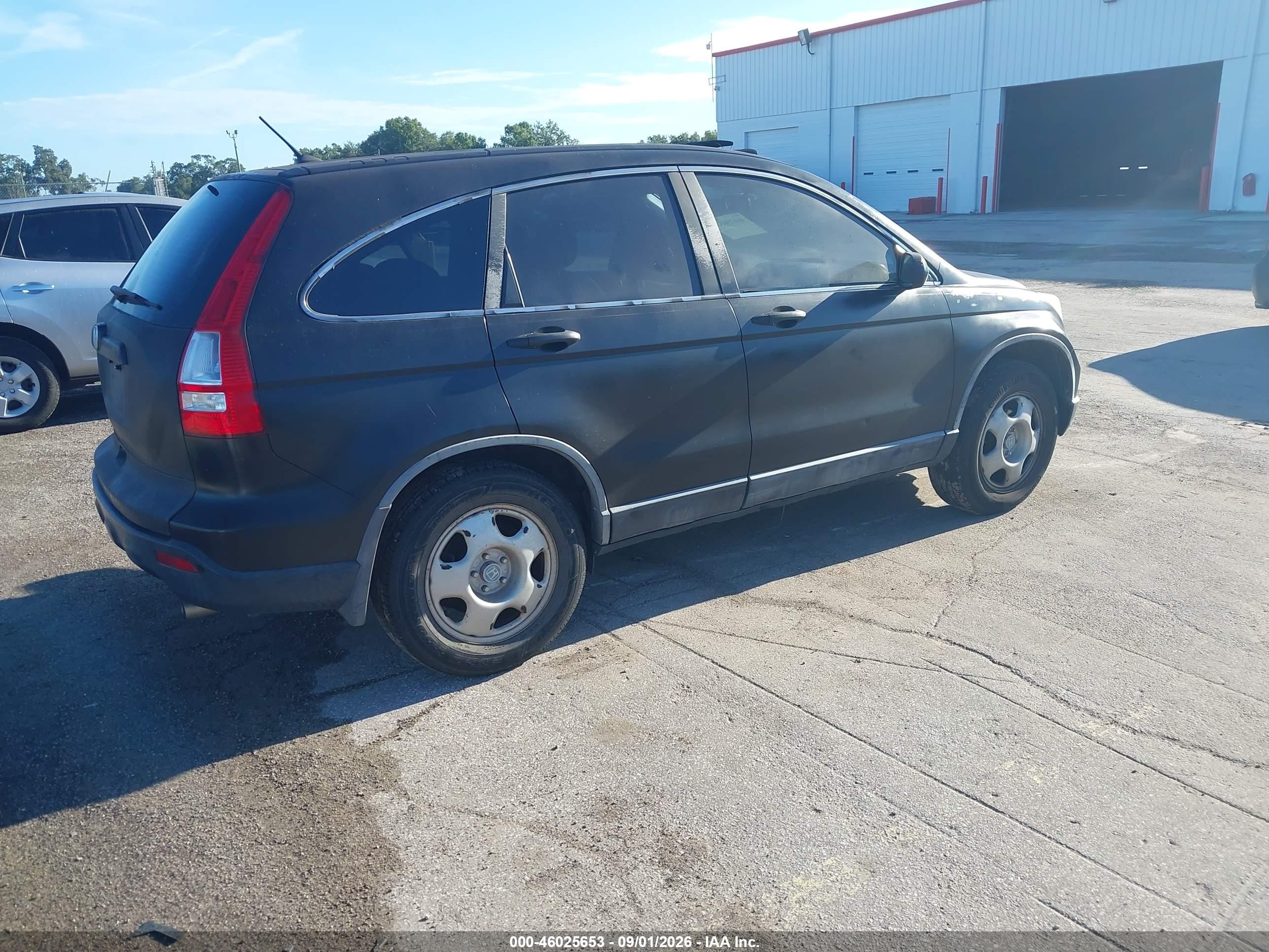 2008 Honda Cr-v Lx Black vin: JHLRE38358C006415