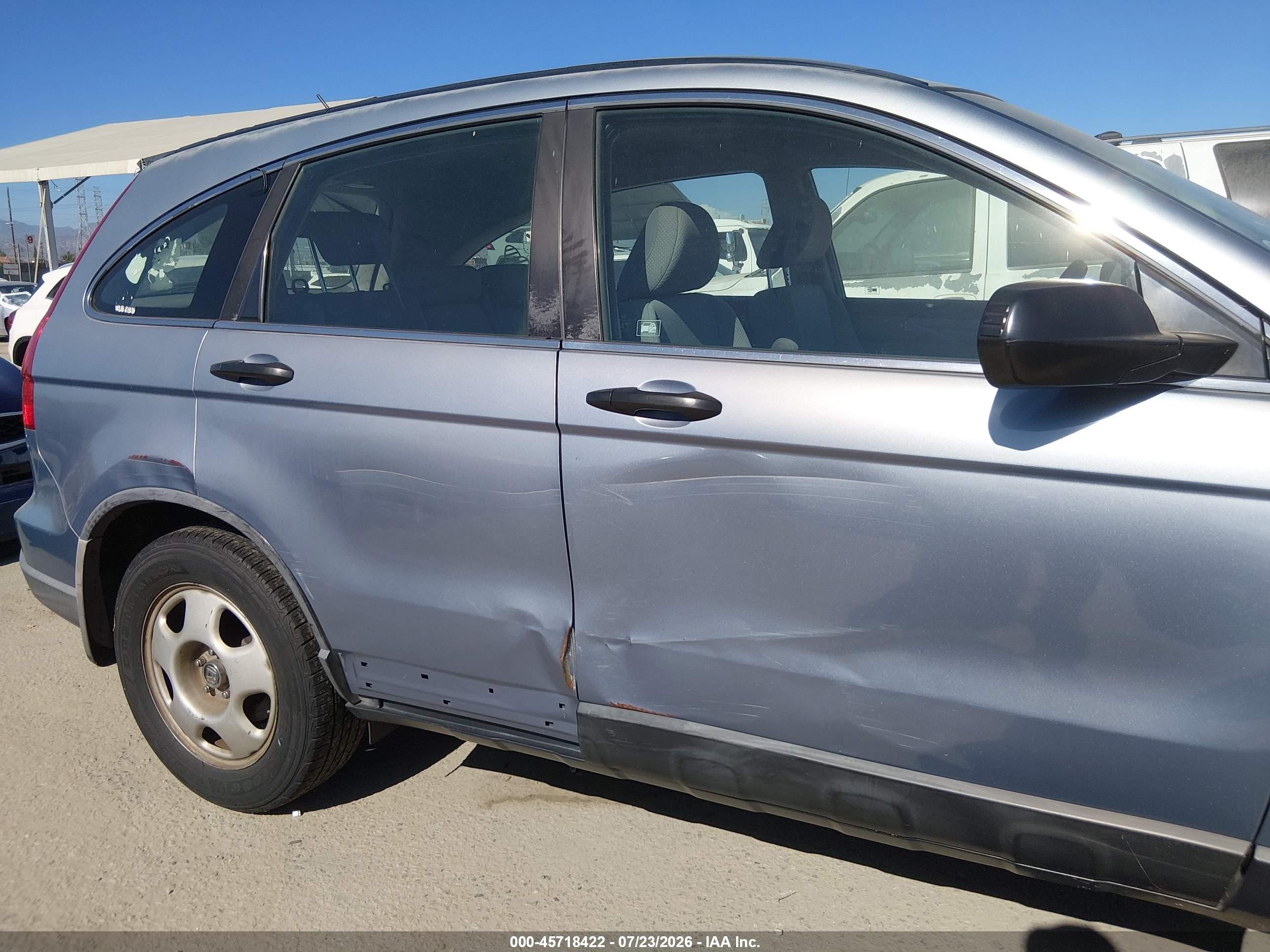 2008 Honda Cr-v Lx Light Blue vin: JHLRE38358C006625