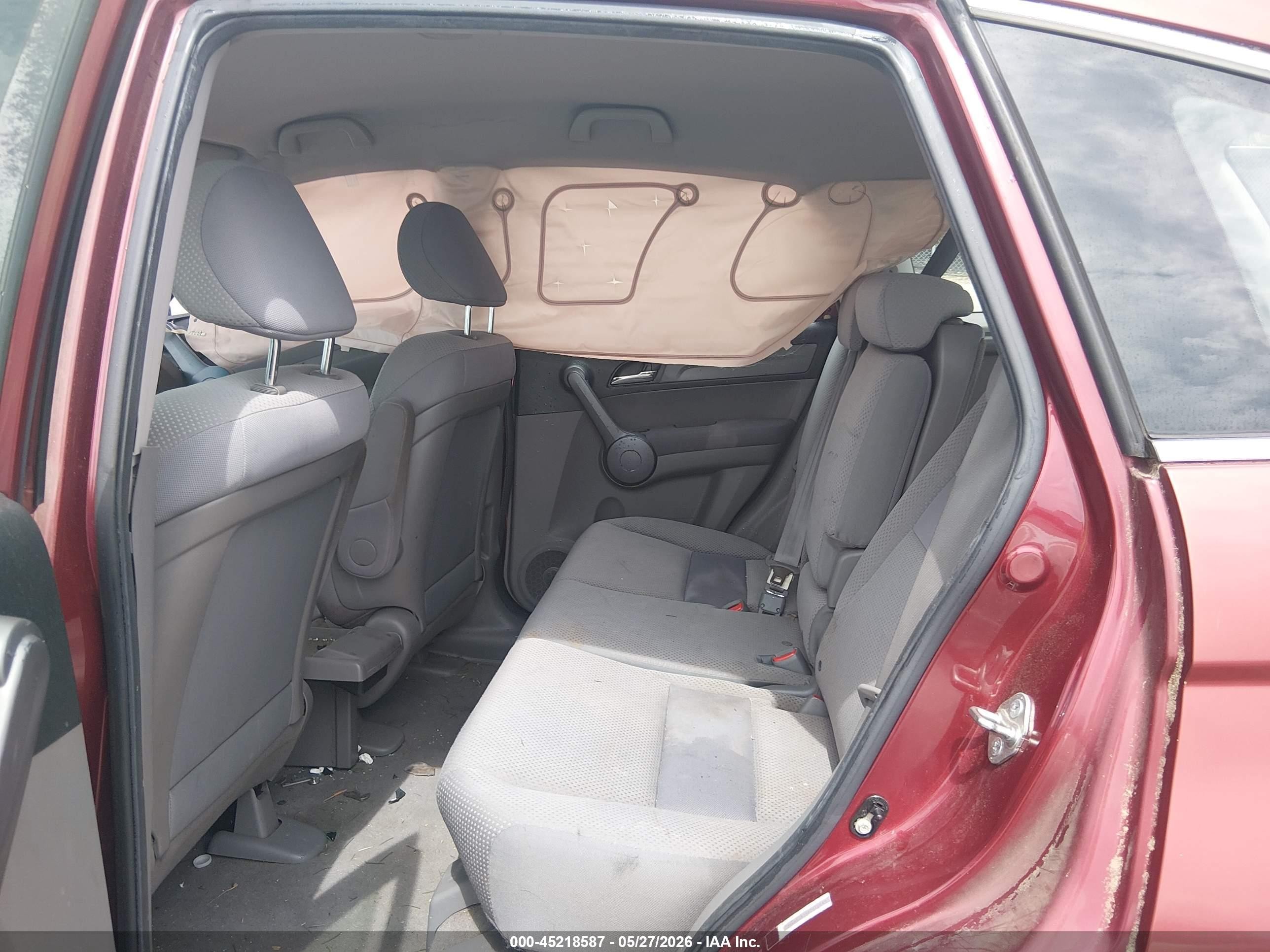 2008 Honda Cr-v Lx Burgundy vin: JHLRE38358C012649
