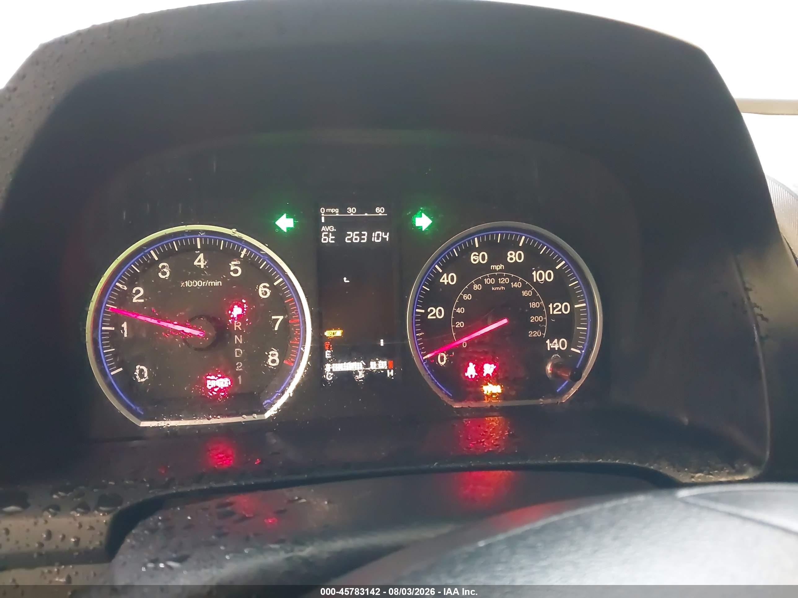 2008 Honda Cr-v Lx Light Blue vin: JHLRE38358C013106