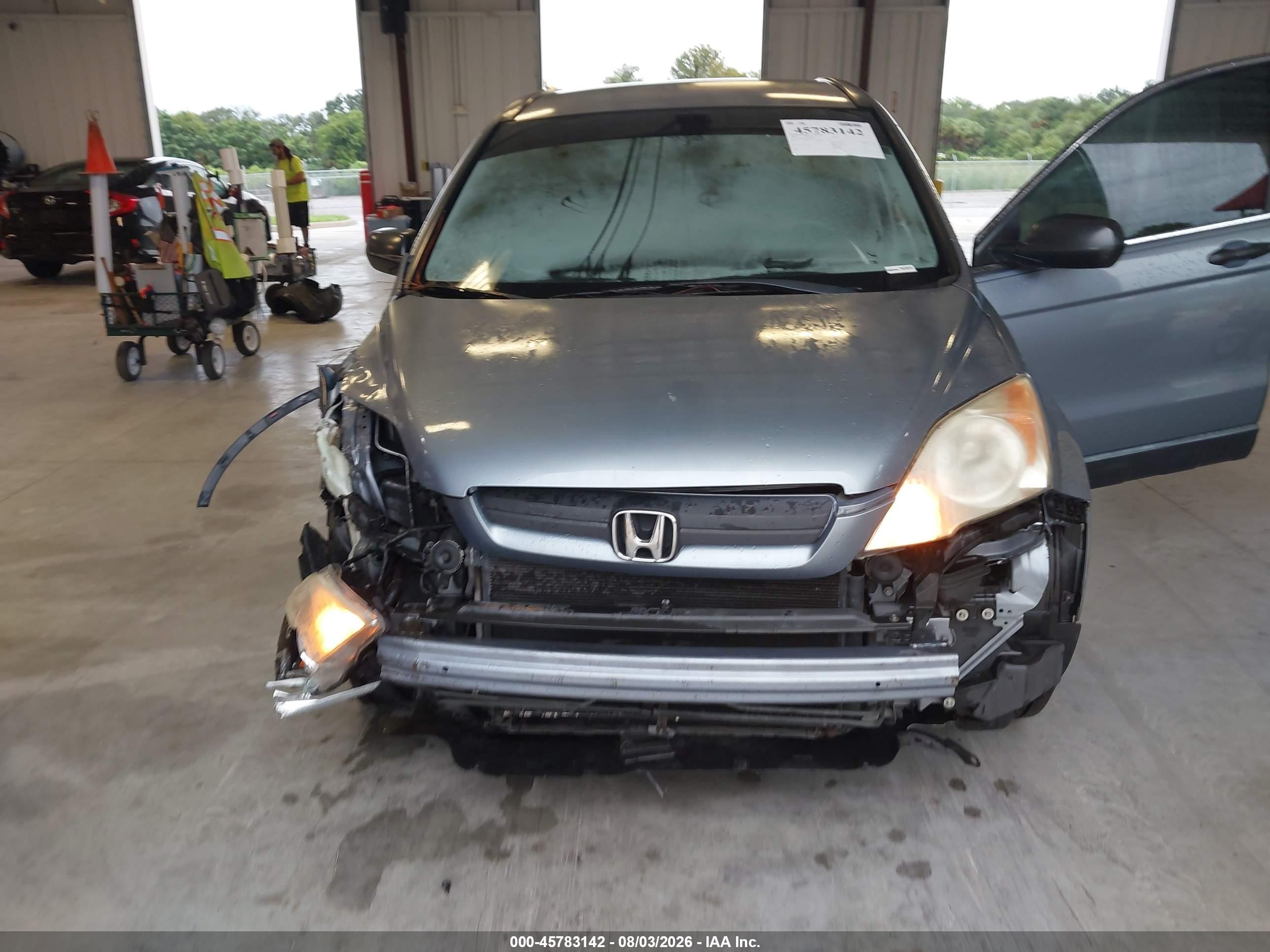 2008 Honda Cr-v Lx Light Blue vin: JHLRE38358C013106