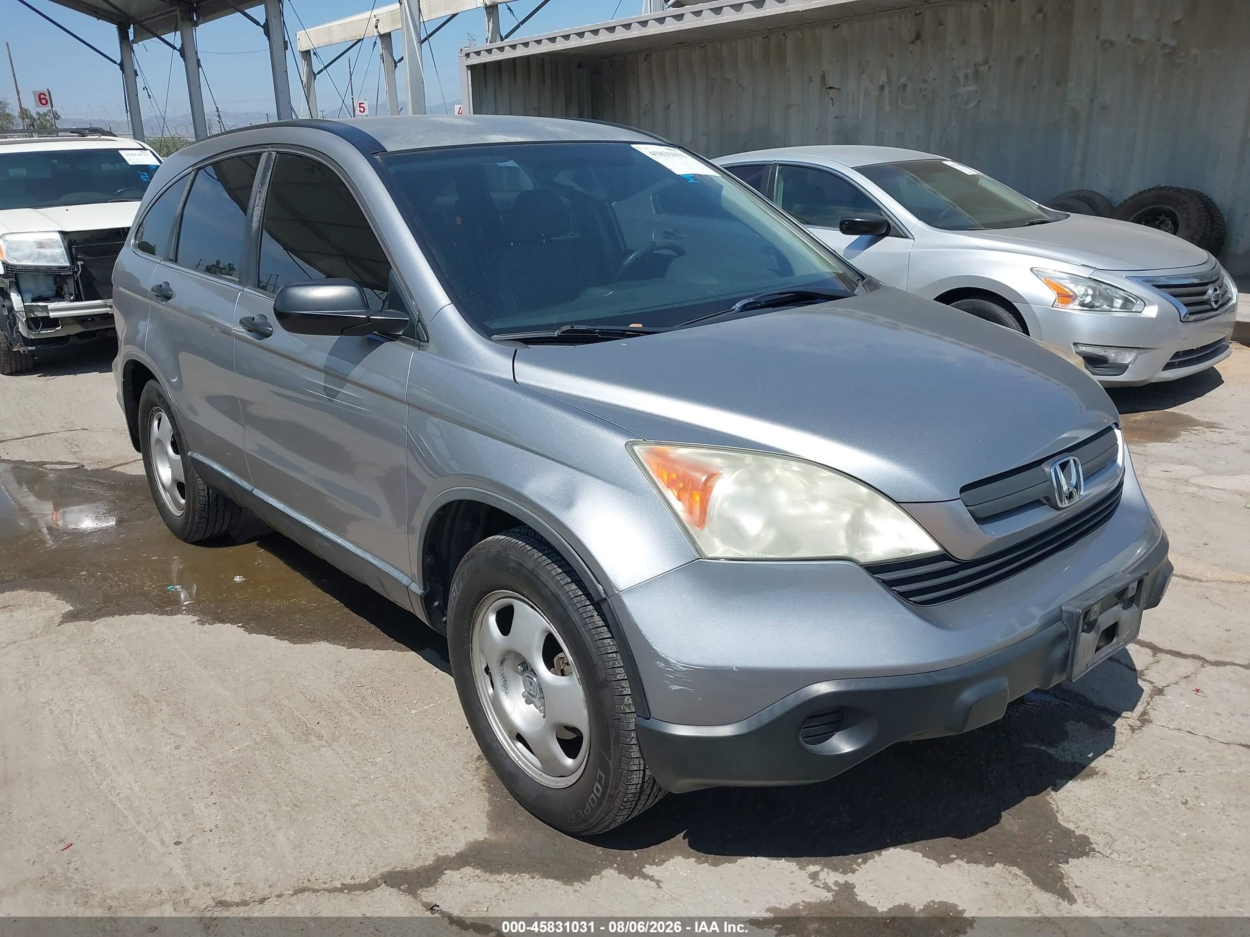 2008 Honda Cr-v Lx Gray vin: JHLRE38358C023392