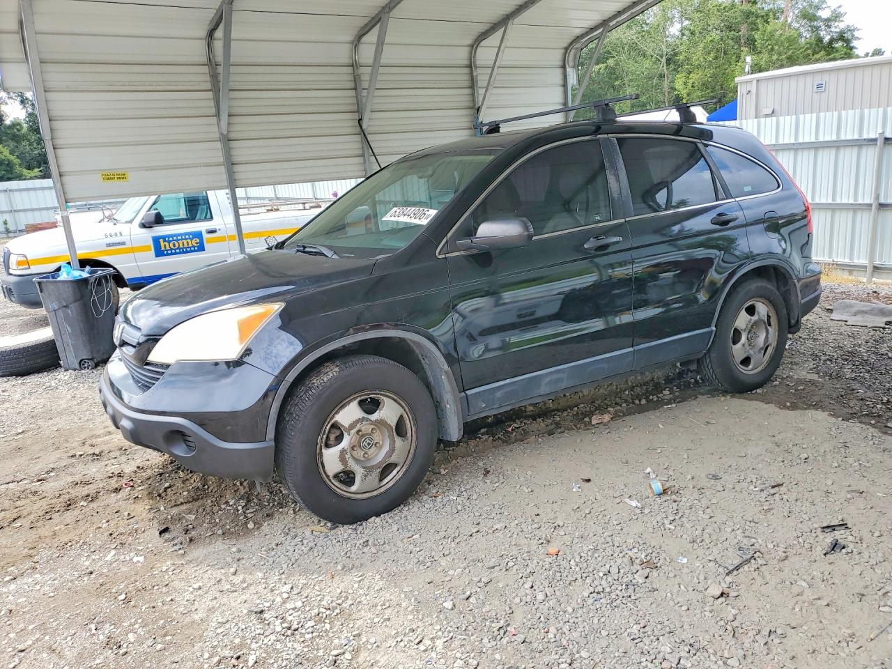 2008 Honda Cr-v Lx Black vin: JHLRE38358C035509
