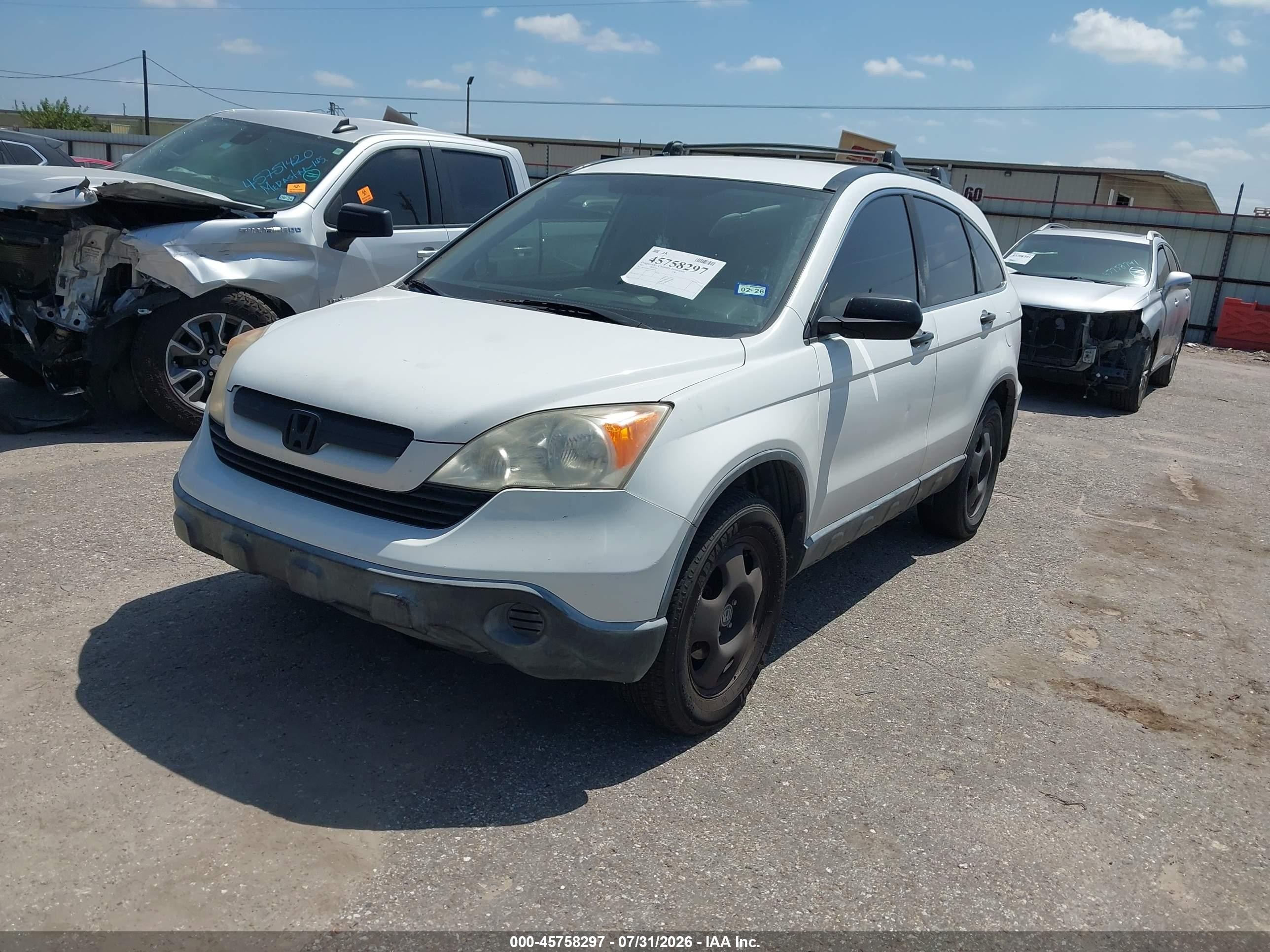 2007 Honda Cr-v Lx Белый vin: JHLRE38367C020970