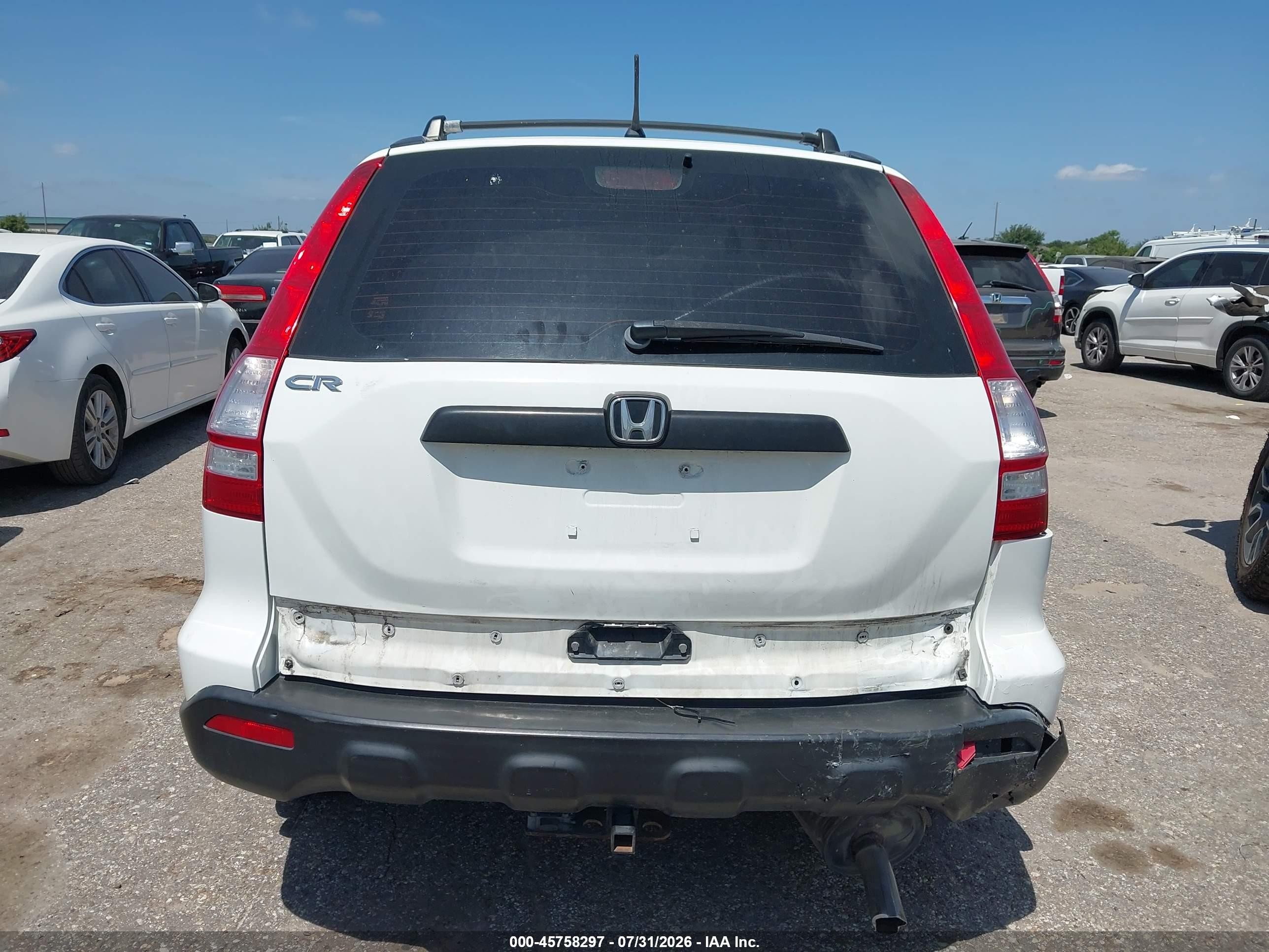 2007 Honda Cr-v Lx Белый vin: JHLRE38367C020970