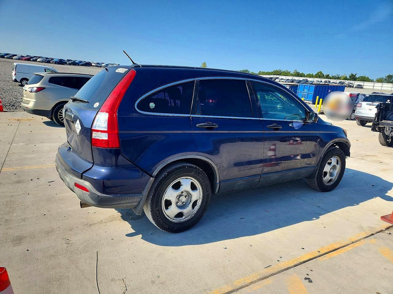 2007 Honda Cr-v Lx Синий vin: JHLRE38367C045139