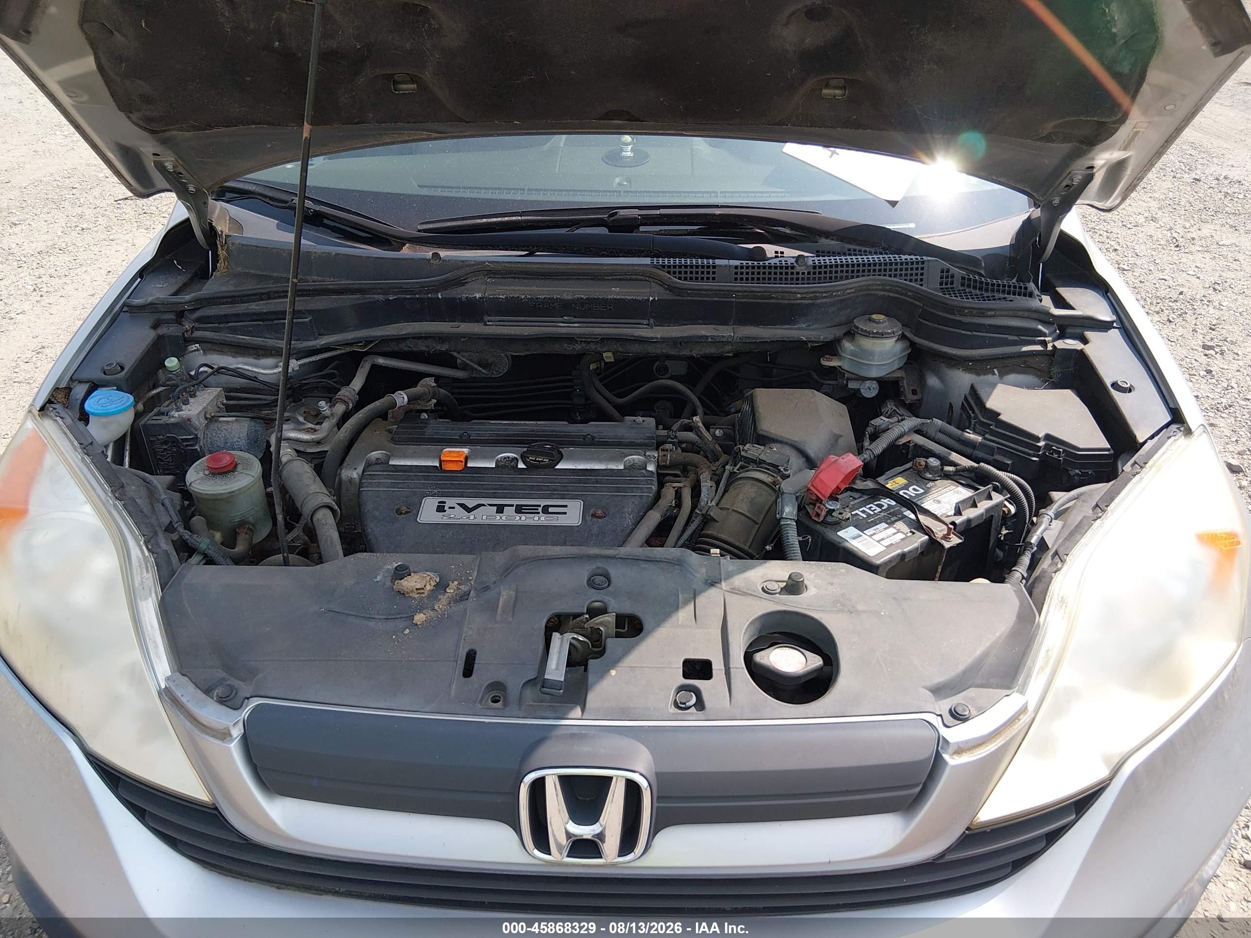 2007 Honda Cr-v Lx Silver vin: JHLRE38367C070252