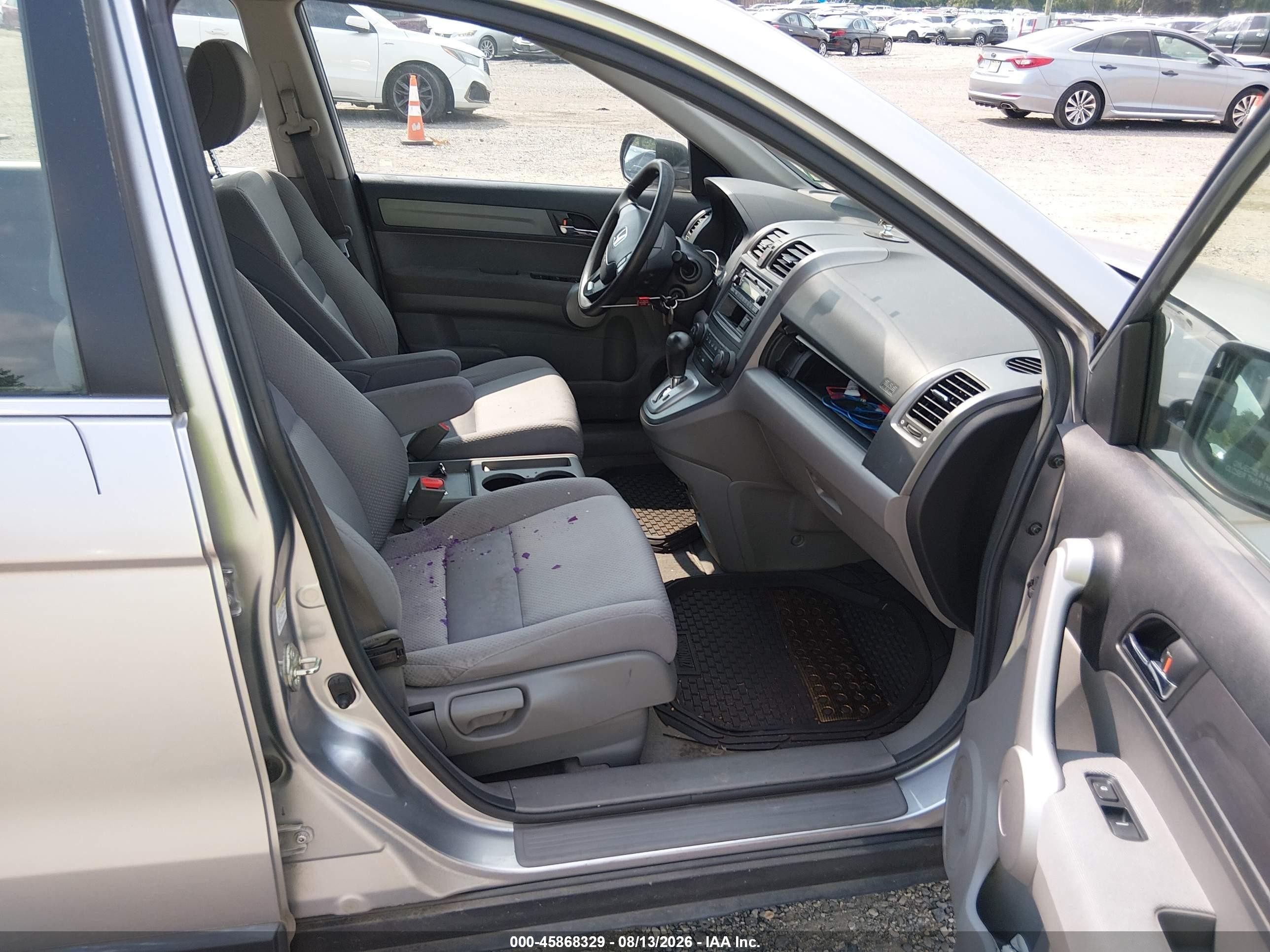 2007 Honda Cr-v Lx Silver vin: JHLRE38367C070252