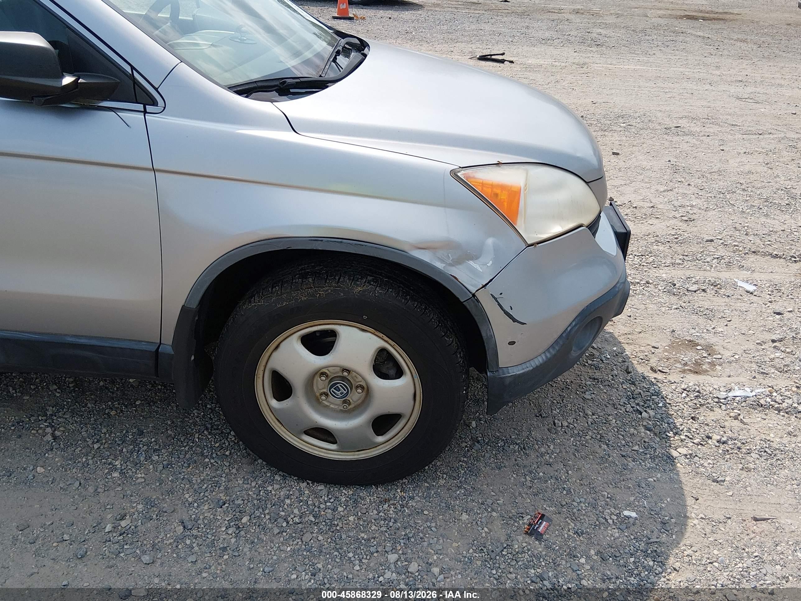 2007 Honda Cr-v Lx Silver vin: JHLRE38367C070252