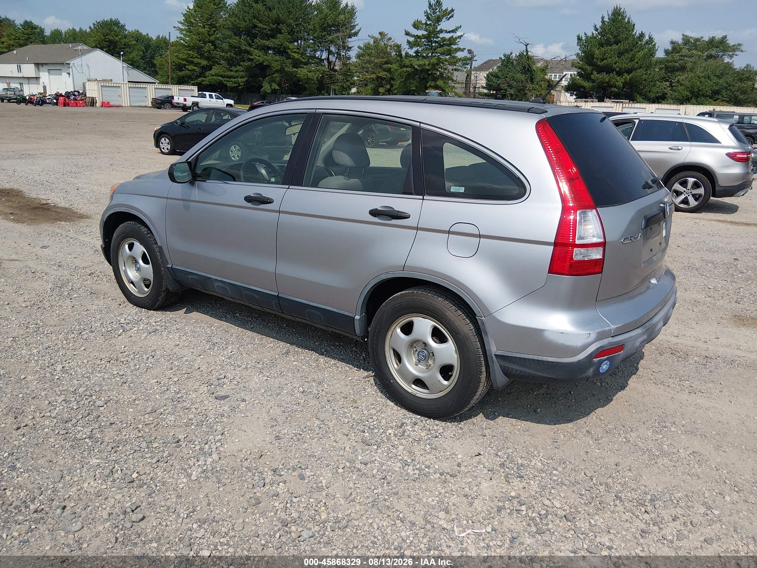 2007 Honda Cr-v Lx Silver vin: JHLRE38367C070252