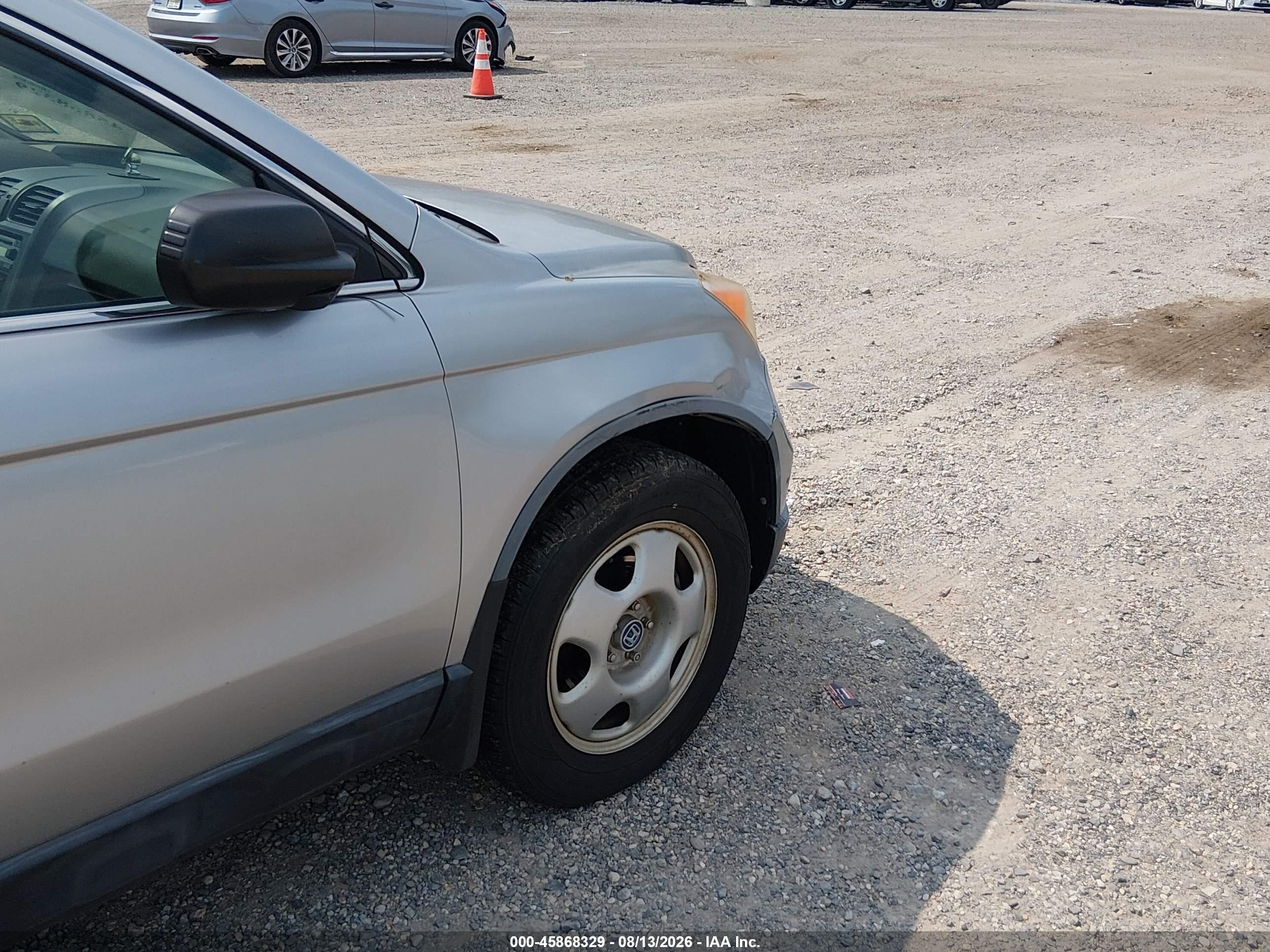 2007 Honda Cr-v Lx Silver vin: JHLRE38367C070252