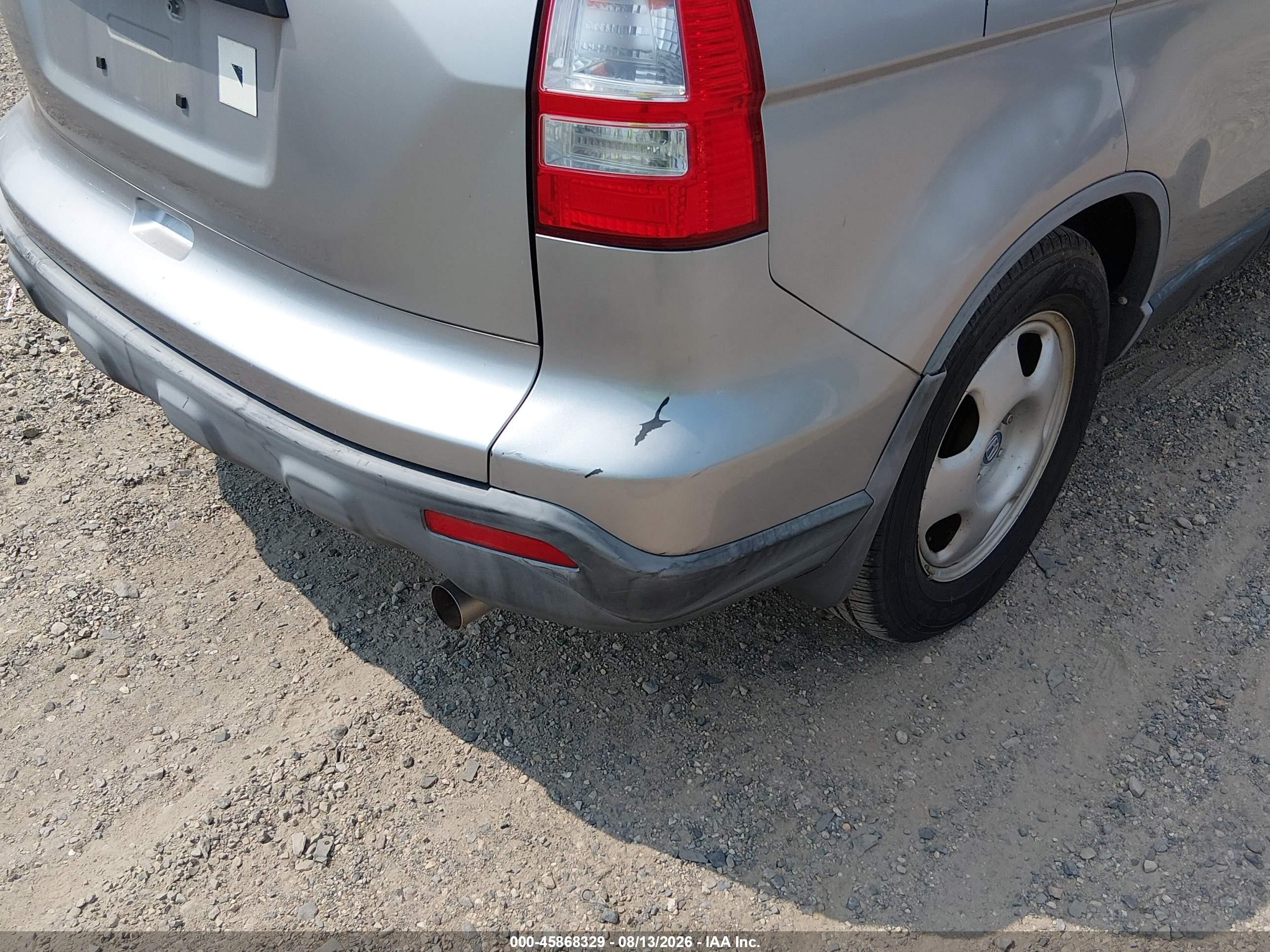 2007 Honda Cr-v Lx Silver vin: JHLRE38367C070252