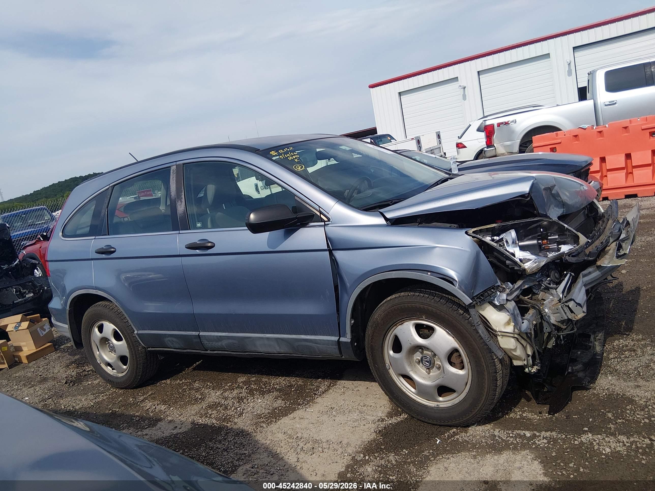 2007 Honda Cr-v Lx Light Blue vin: JHLRE38367C076374