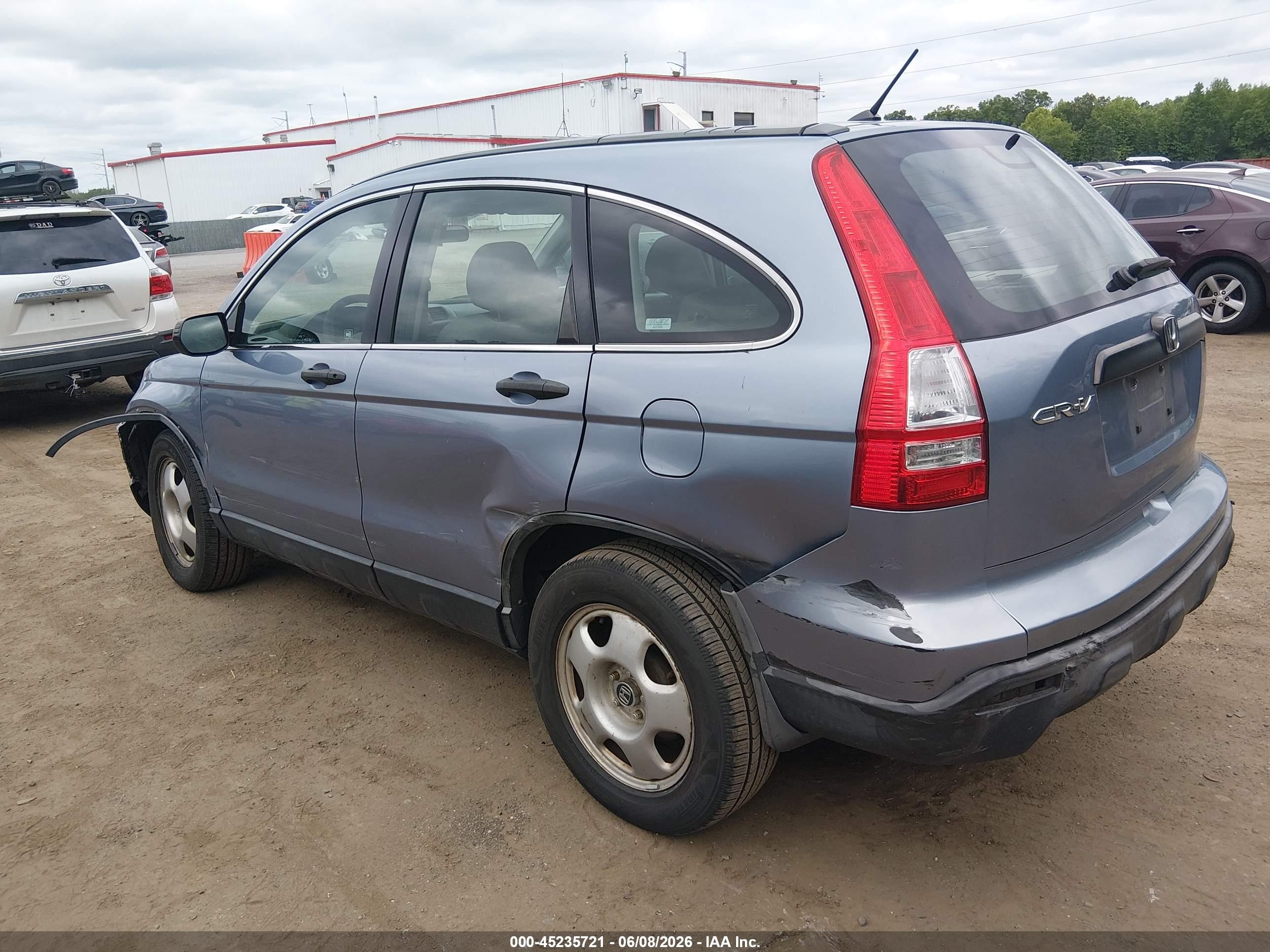 2007 Honda Cr-v Lx Light Blue vin: JHLRE38377C040337