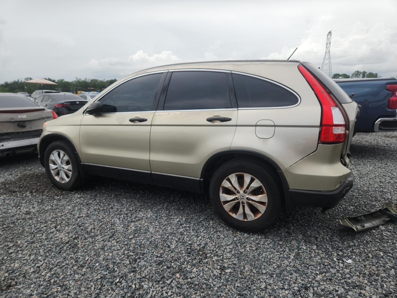 2007 Honda Cr-v Lx Beige vin: JHLRE38377C066680