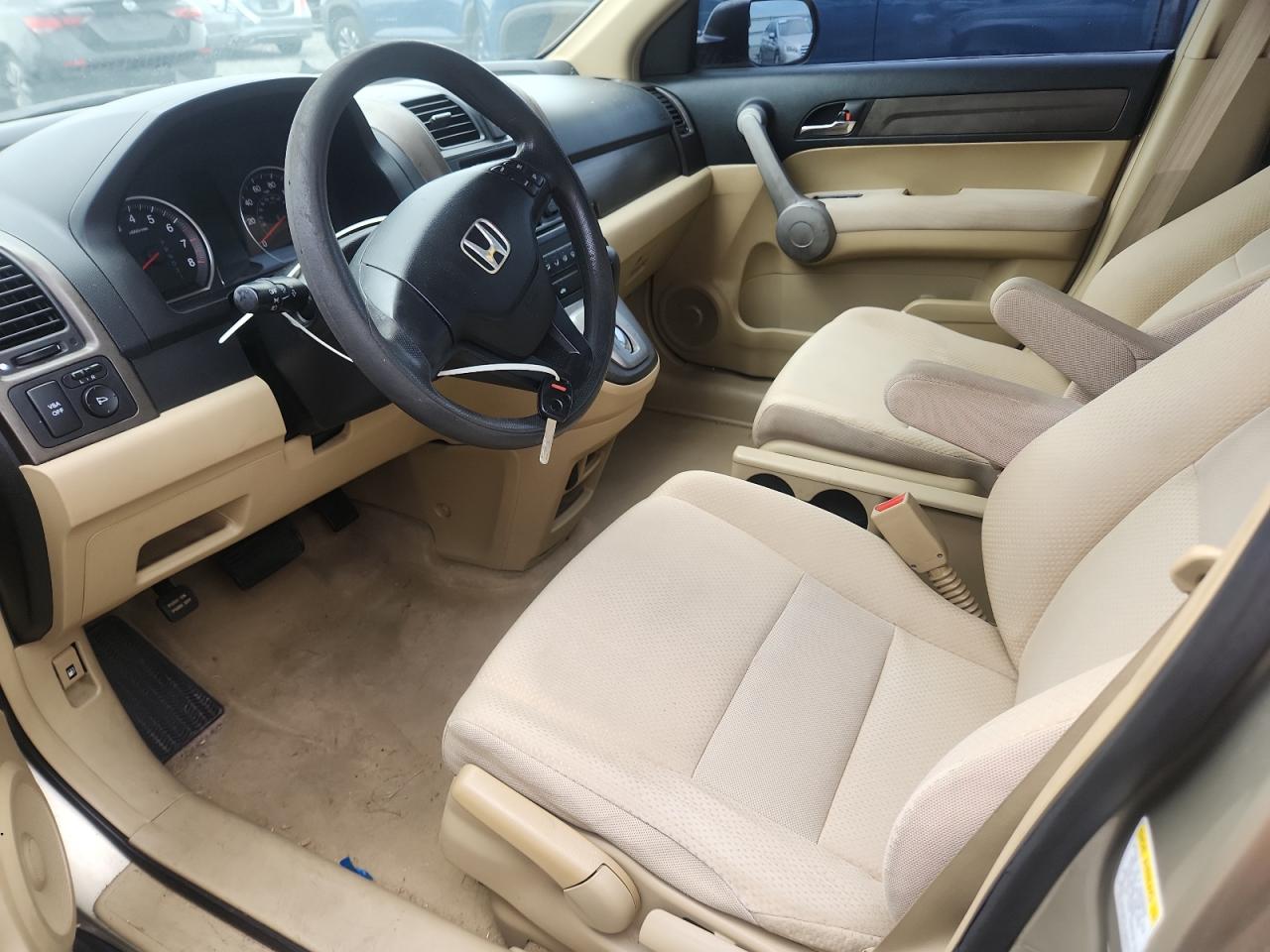 2007 Honda Cr-v Lx Beige vin: JHLRE38377C066680