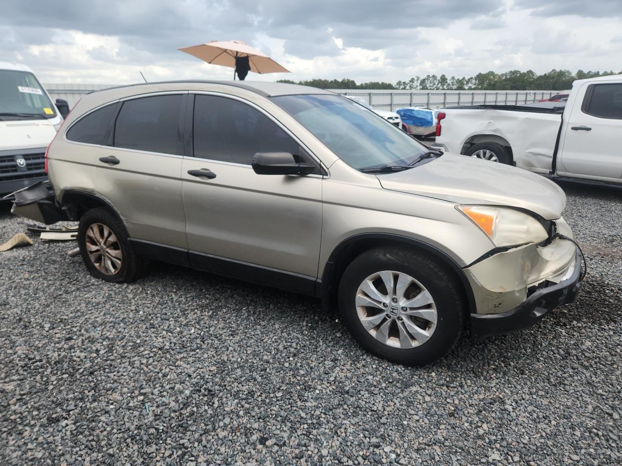 2007 Honda Cr-v Lx Beige vin: JHLRE38377C066680
