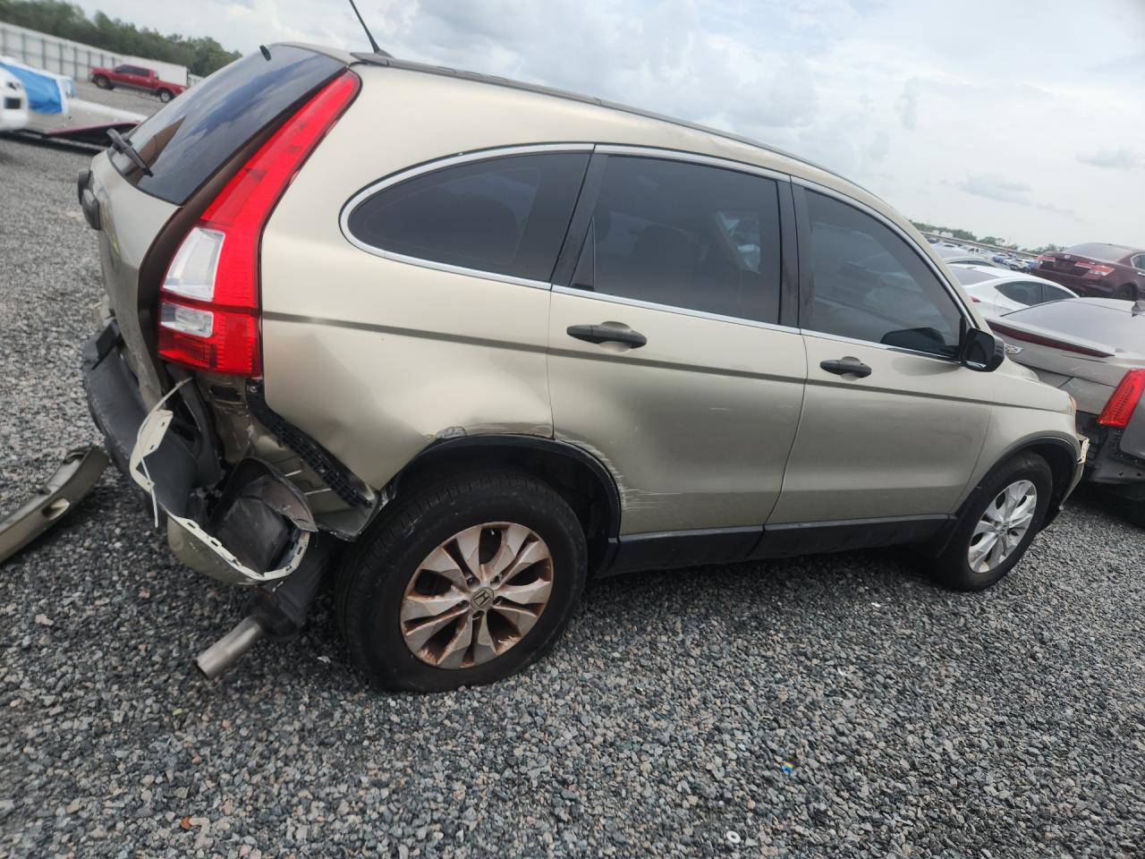 2007 Honda Cr-v Lx Beige vin: JHLRE38377C066680