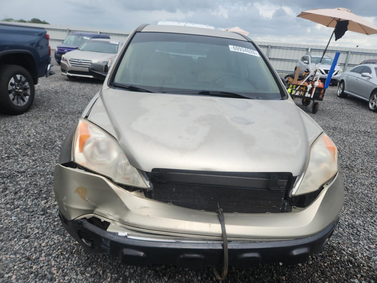 2007 Honda Cr-v Lx Beige vin: JHLRE38377C066680