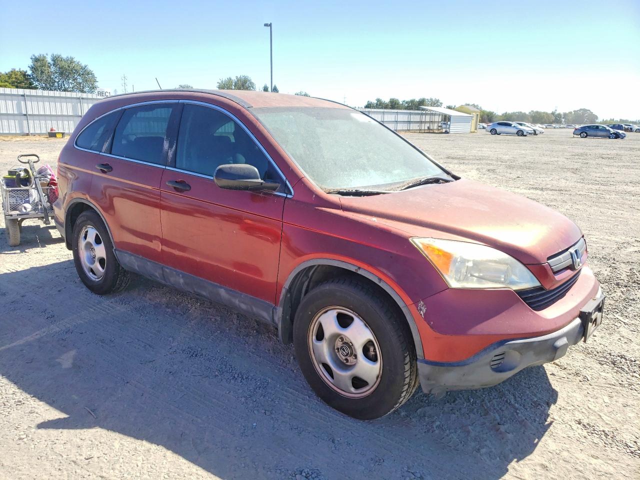 2007 Honda Cr-v Lx Красный vin: JHLRE38377C080286