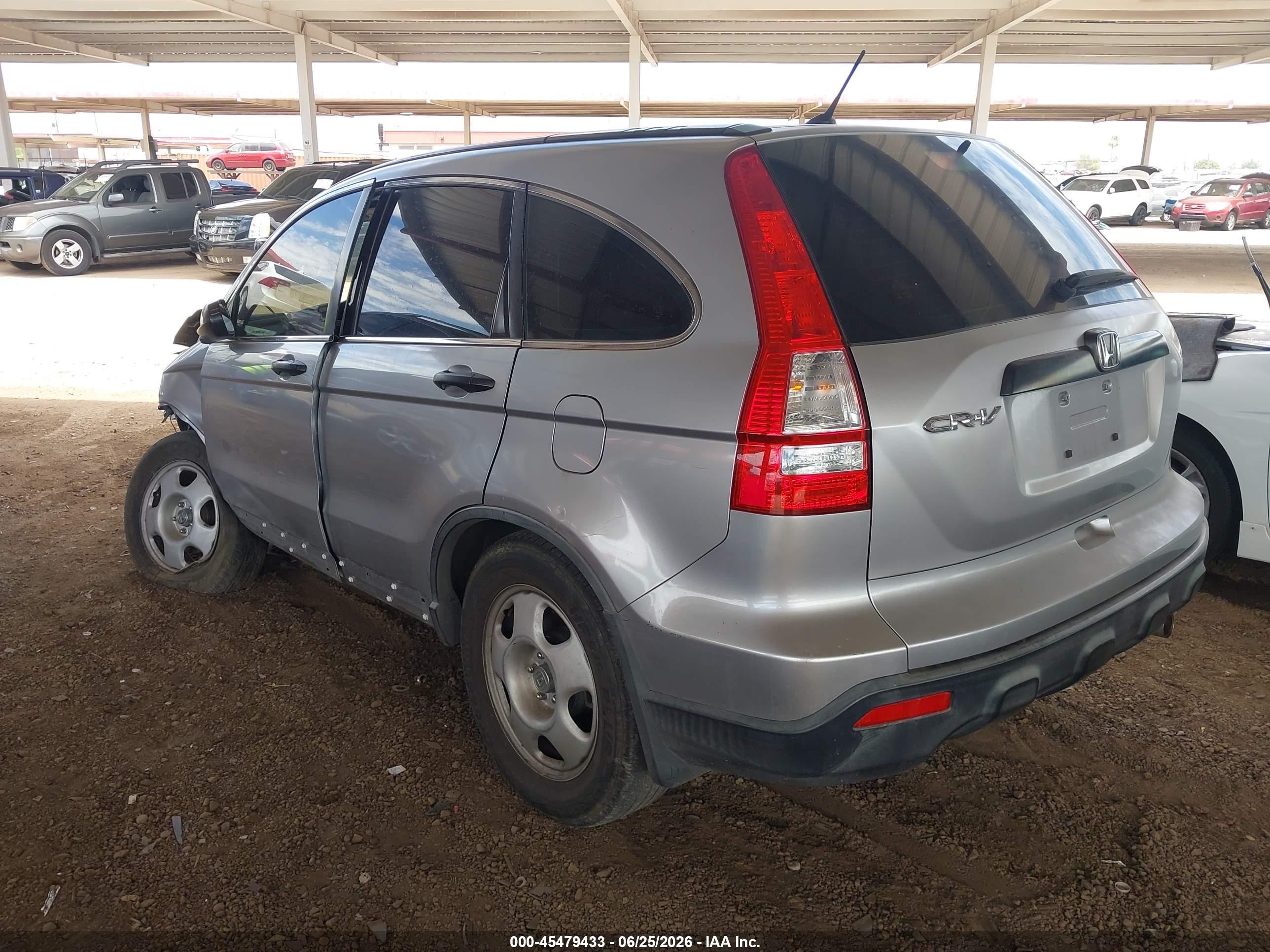 2008 Honda Cr-v Lx Silver vin: JHLRE38378C027251