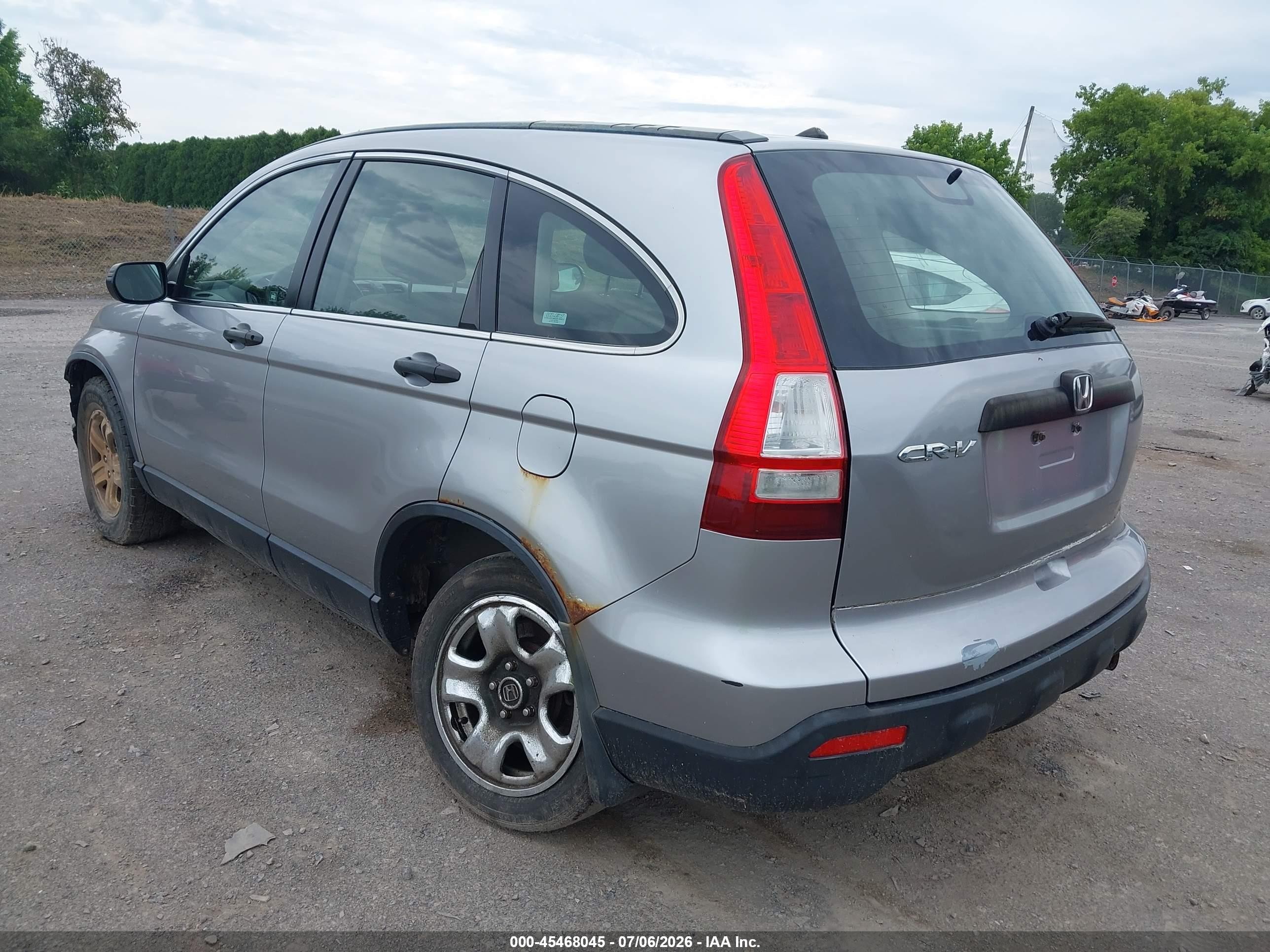 2008 Honda Cr-v Lx Silver vin: JHLRE38378C031297