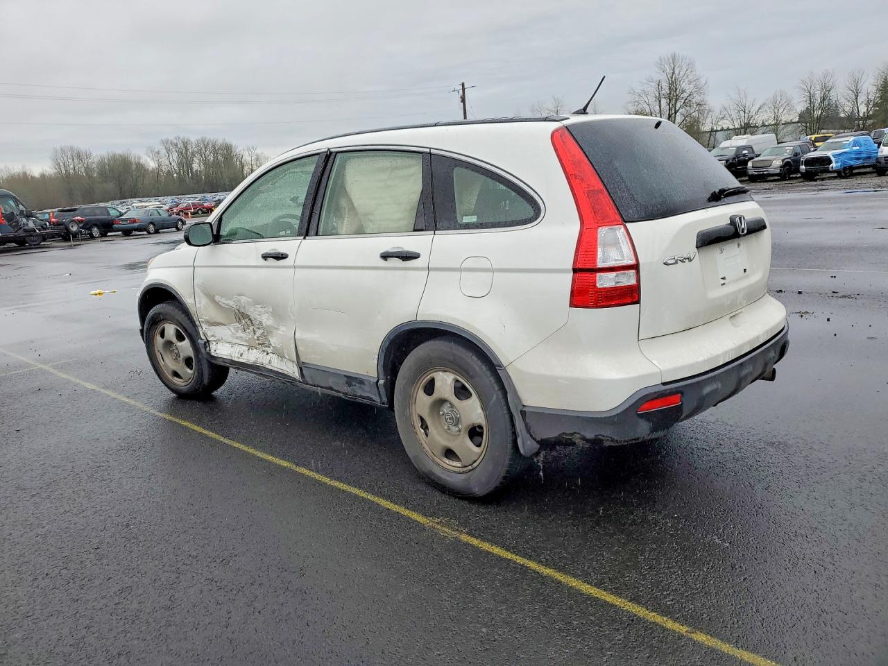 2008 Honda Crv Sport Utili Белый vin: JHLRE38378C037746