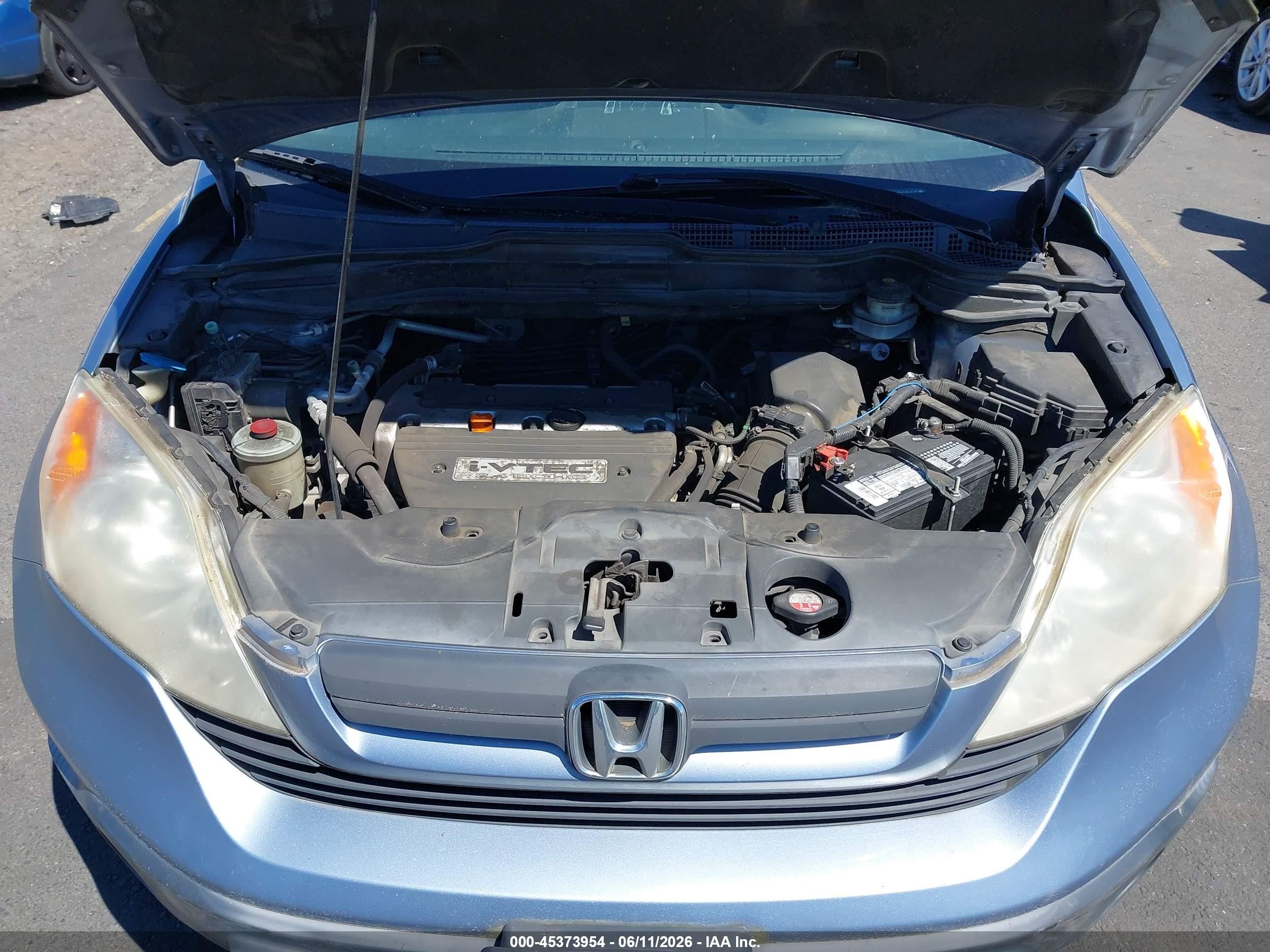 2007 Honda Cr-v Lx Blue vin: JHLRE38387C014216