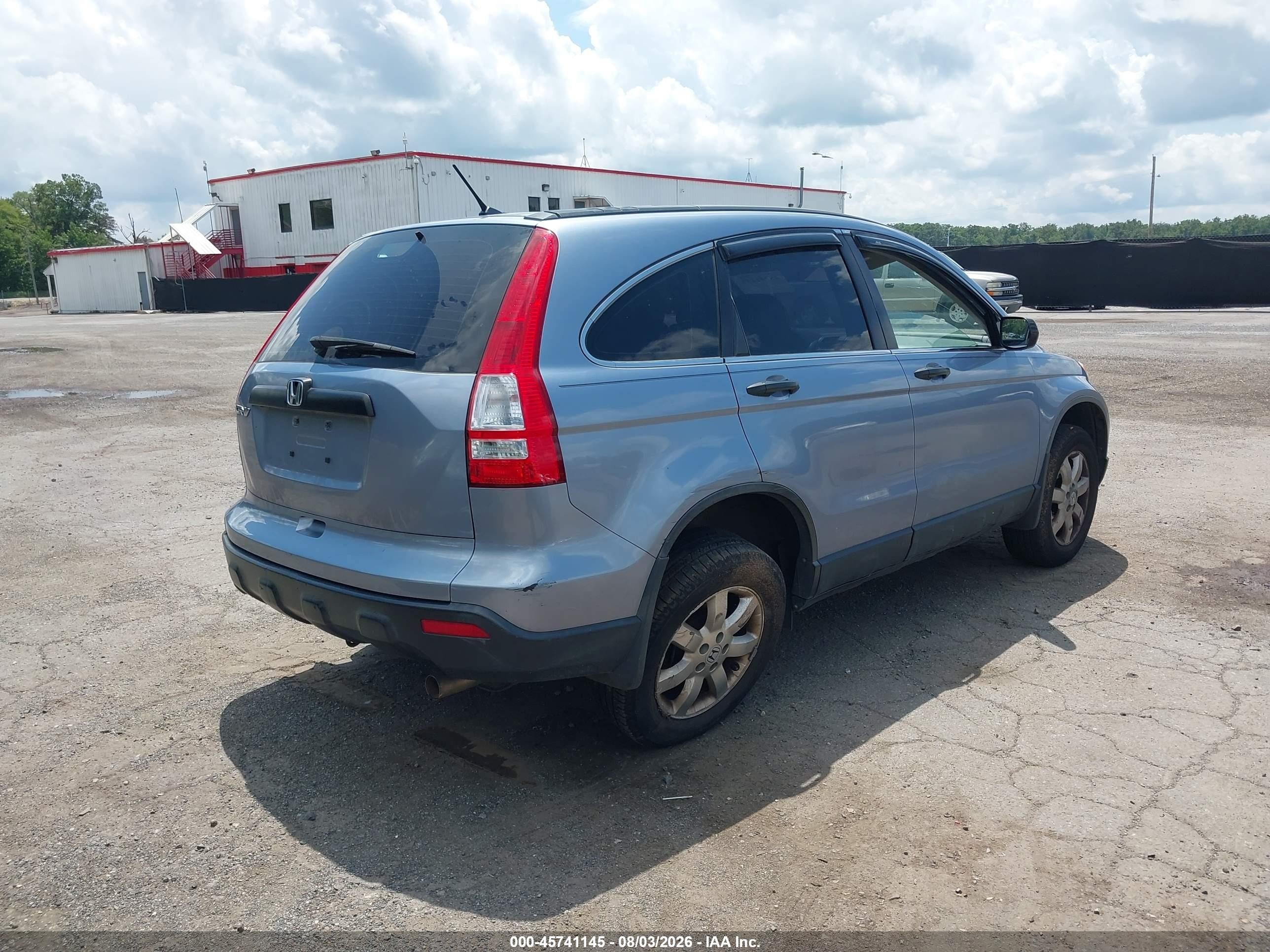 2007 Honda Cr-v Lx Blue vin: JHLRE38387C030304