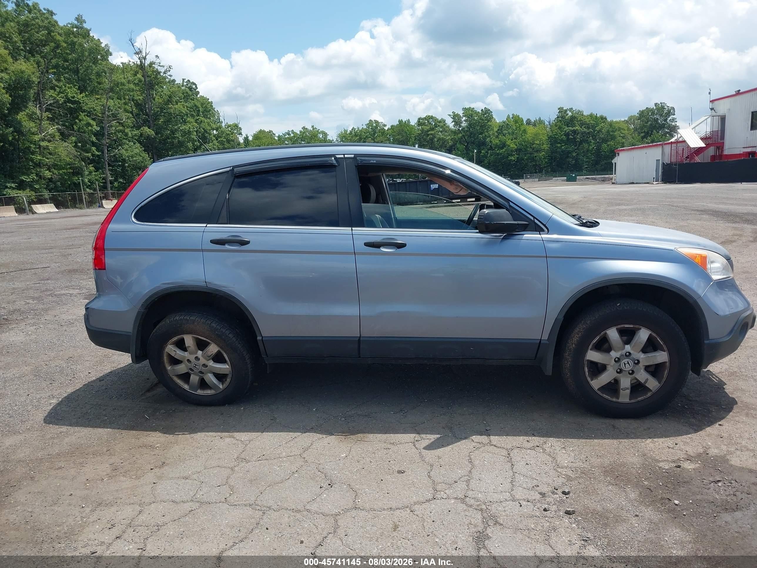 2007 Honda Cr-v Lx Blue vin: JHLRE38387C030304