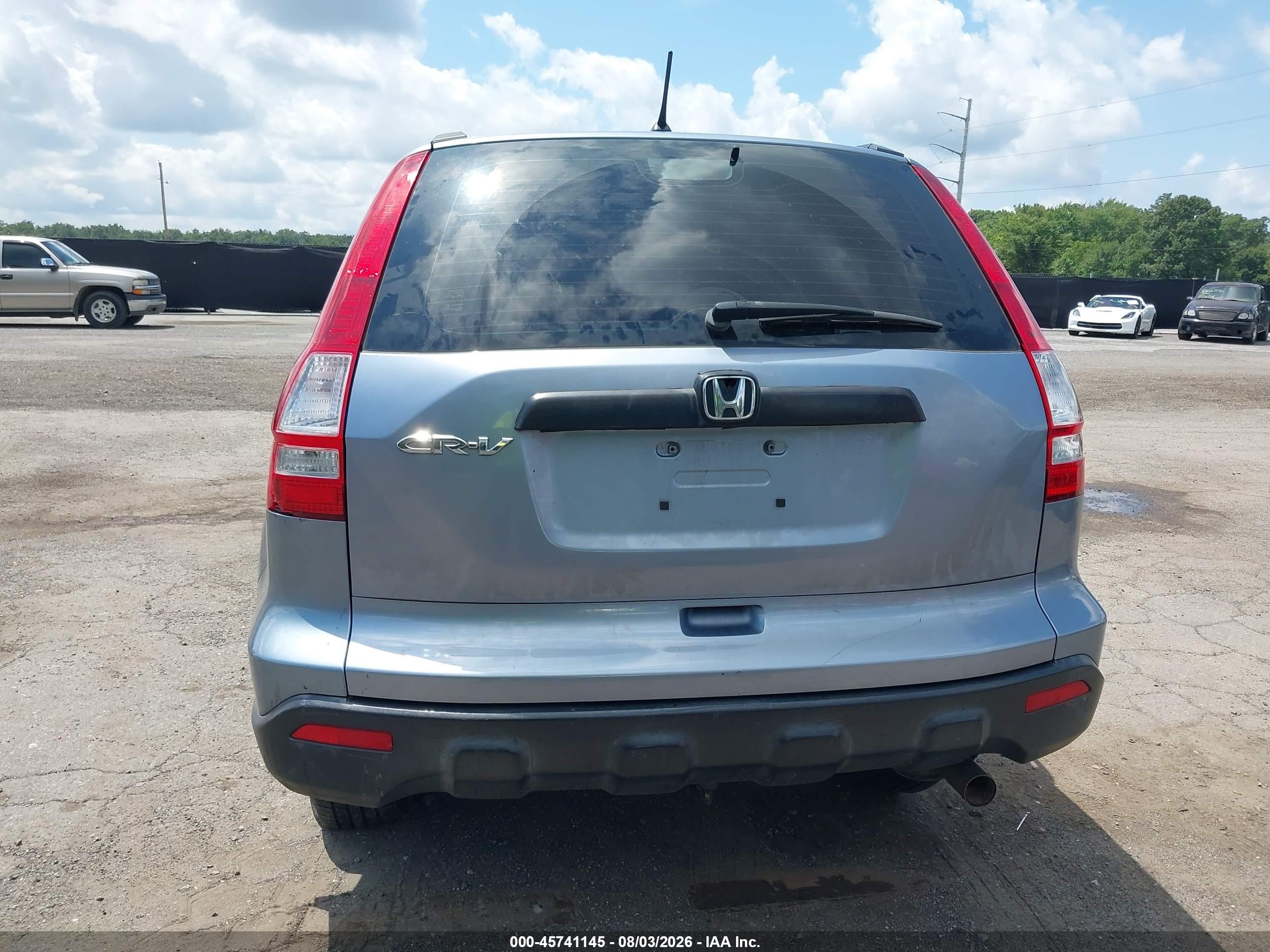 2007 Honda Cr-v Lx Blue vin: JHLRE38387C030304