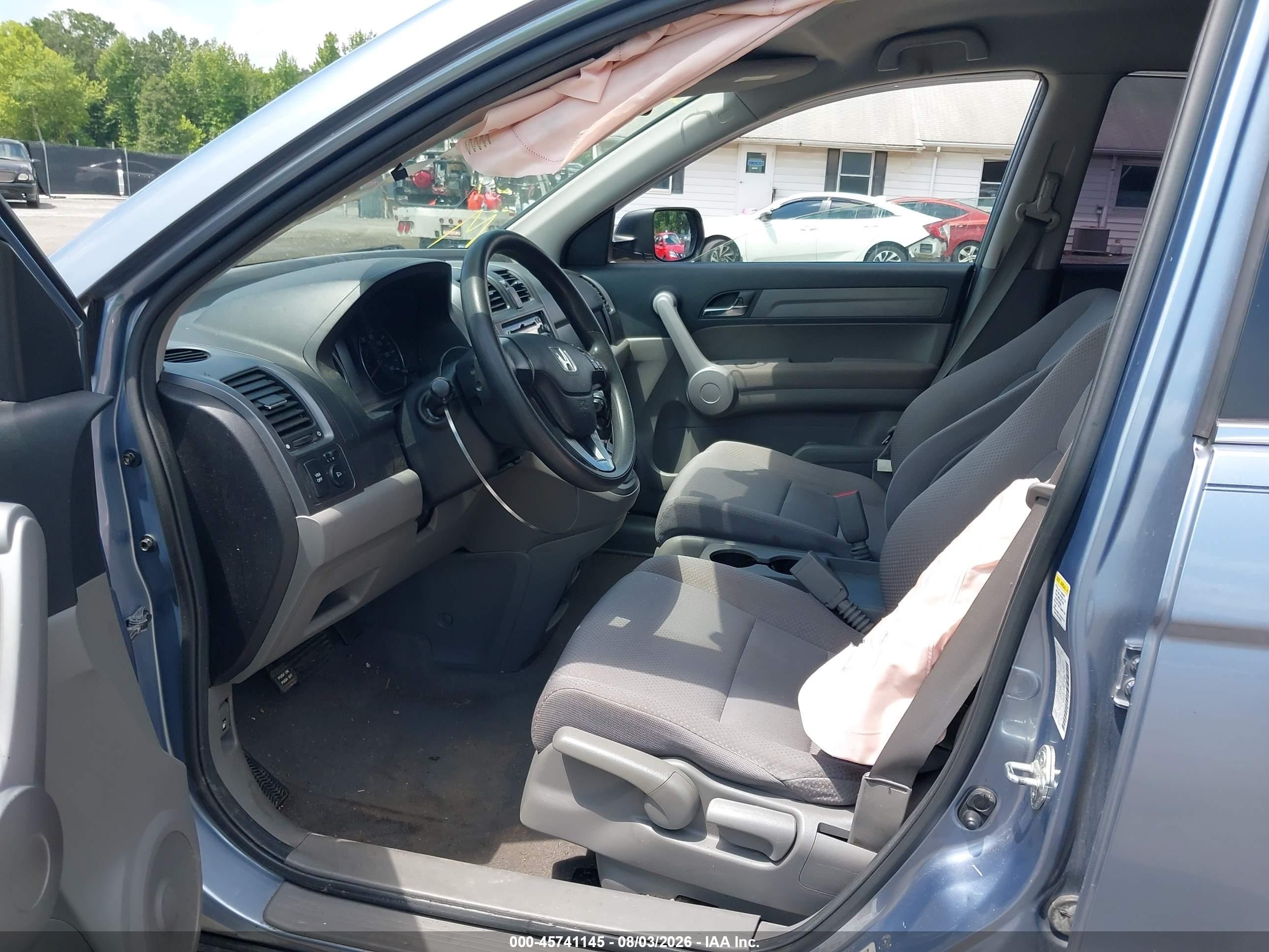 2007 Honda Cr-v Lx Blue vin: JHLRE38387C030304