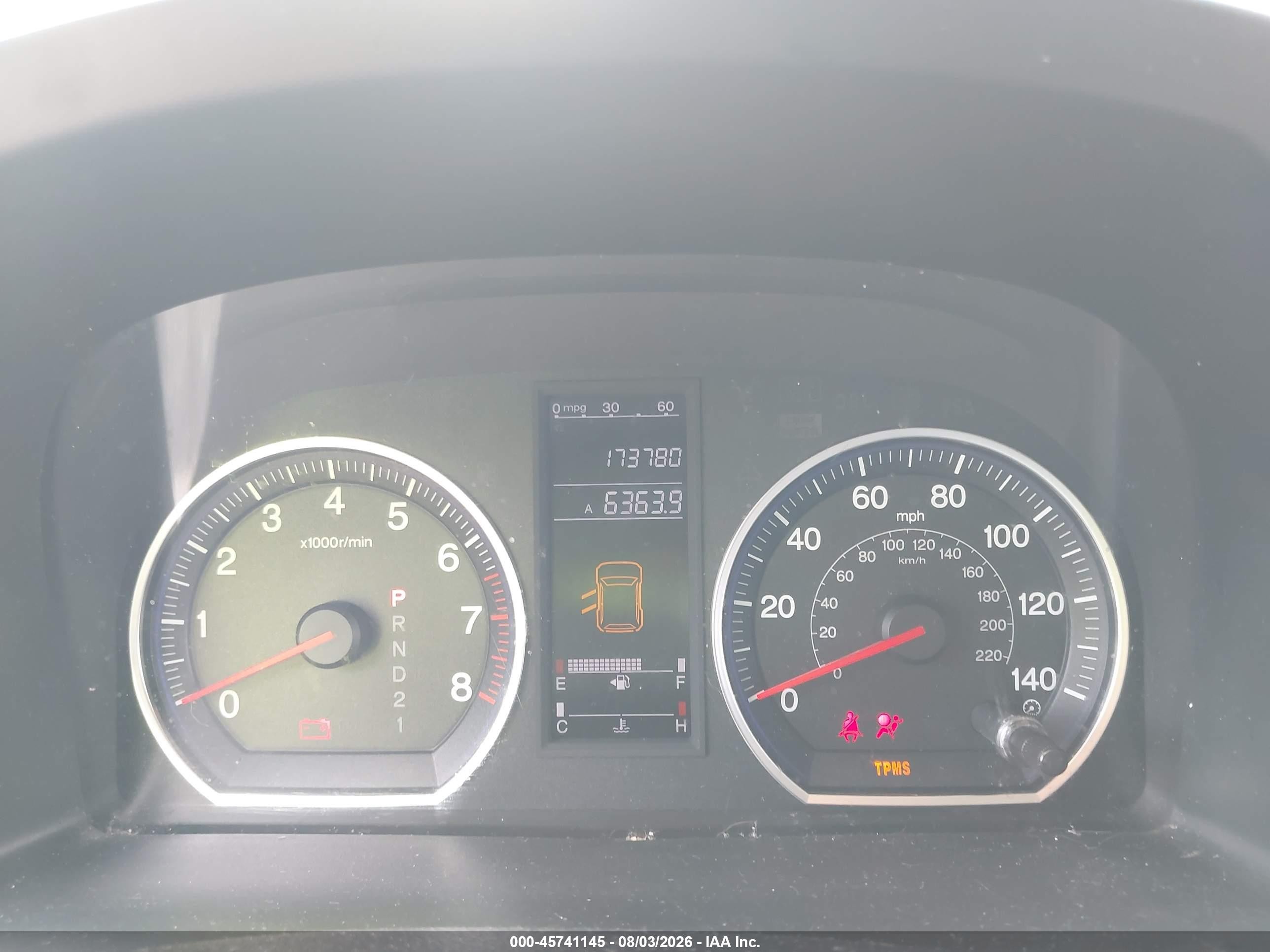 2007 Honda Cr-v Lx Blue vin: JHLRE38387C030304