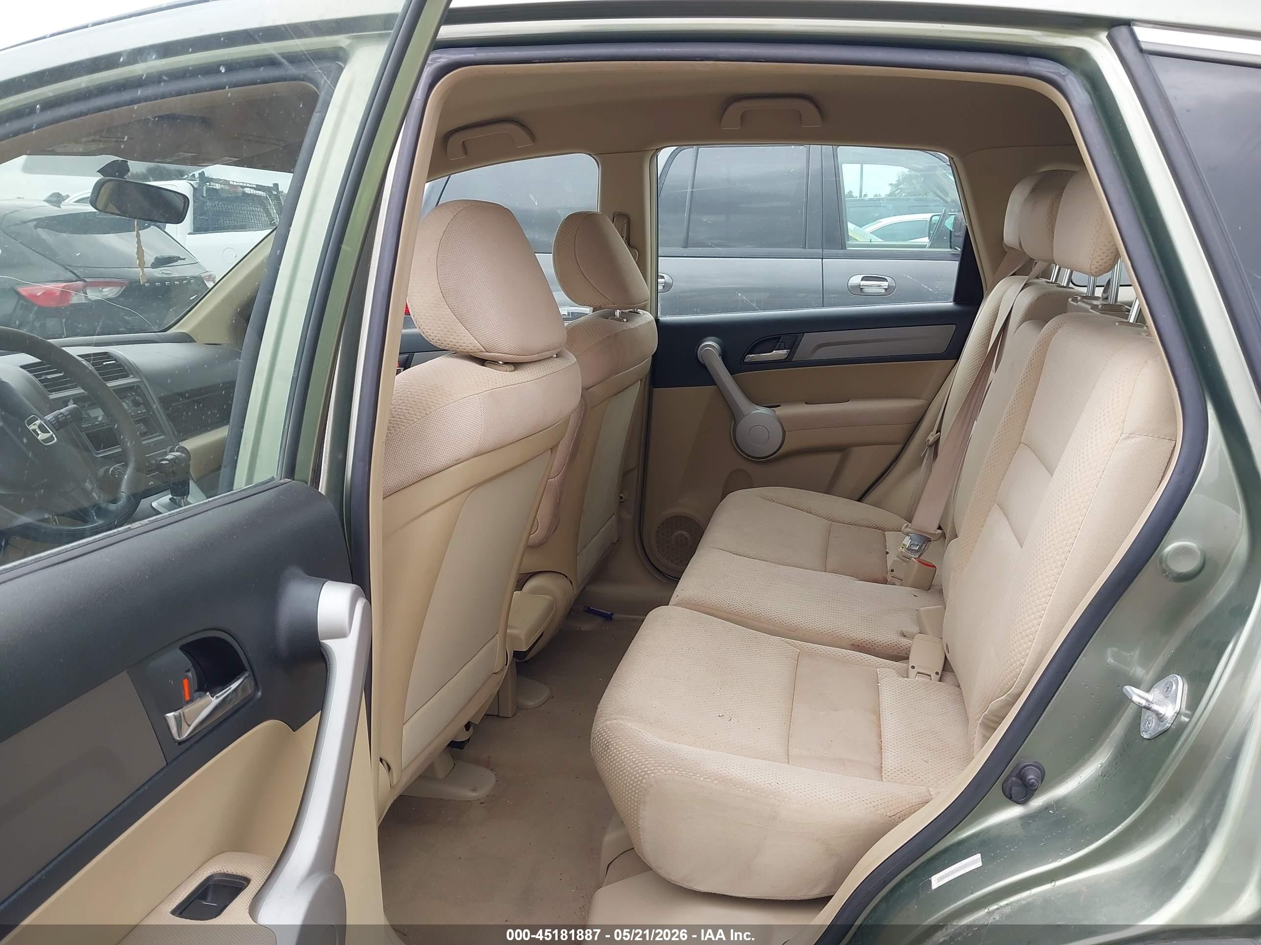 2007 Honda Cr-v Lx Green vin: JHLRE38387C055350