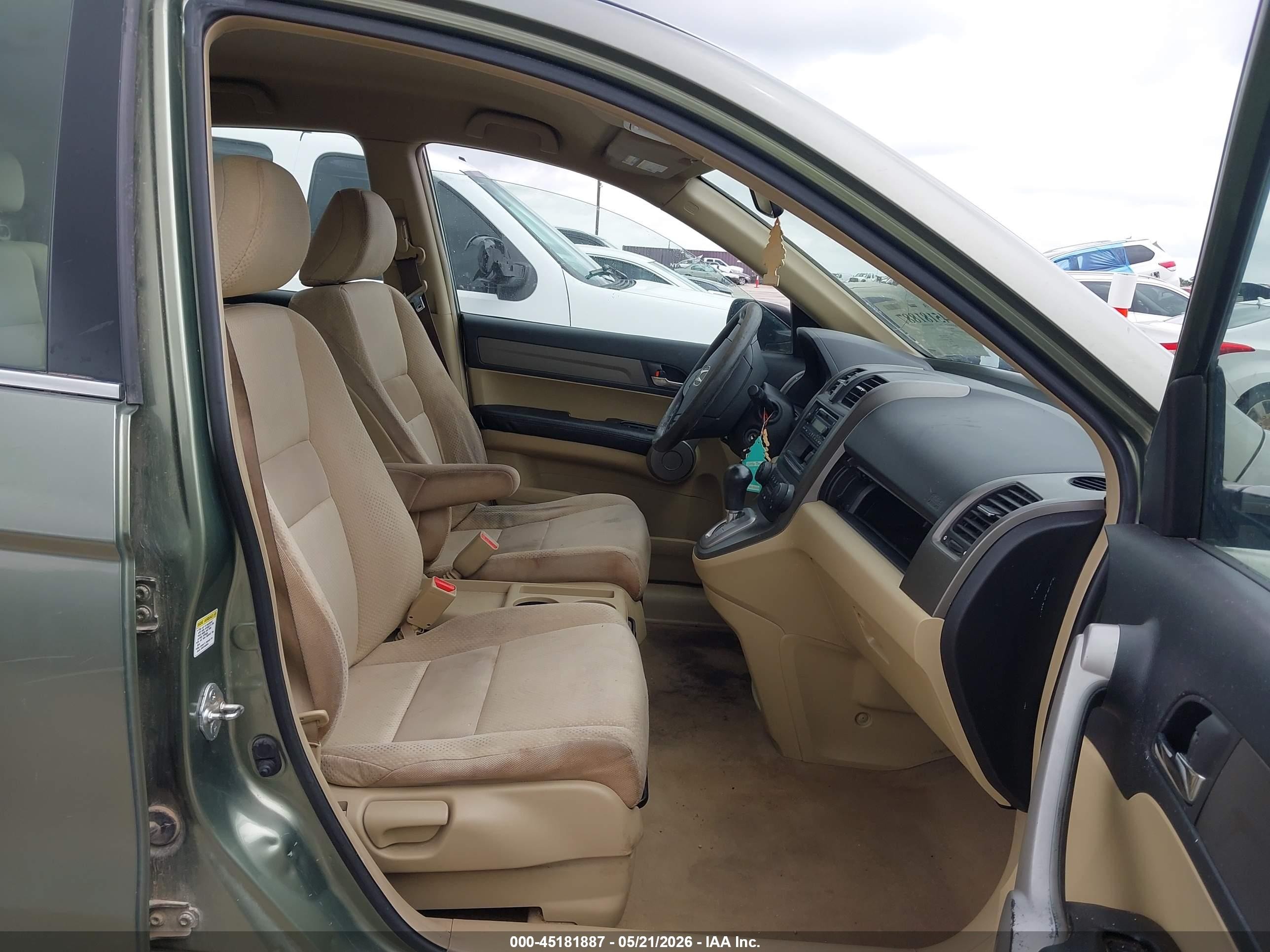 2007 Honda Cr-v Lx Green vin: JHLRE38387C055350