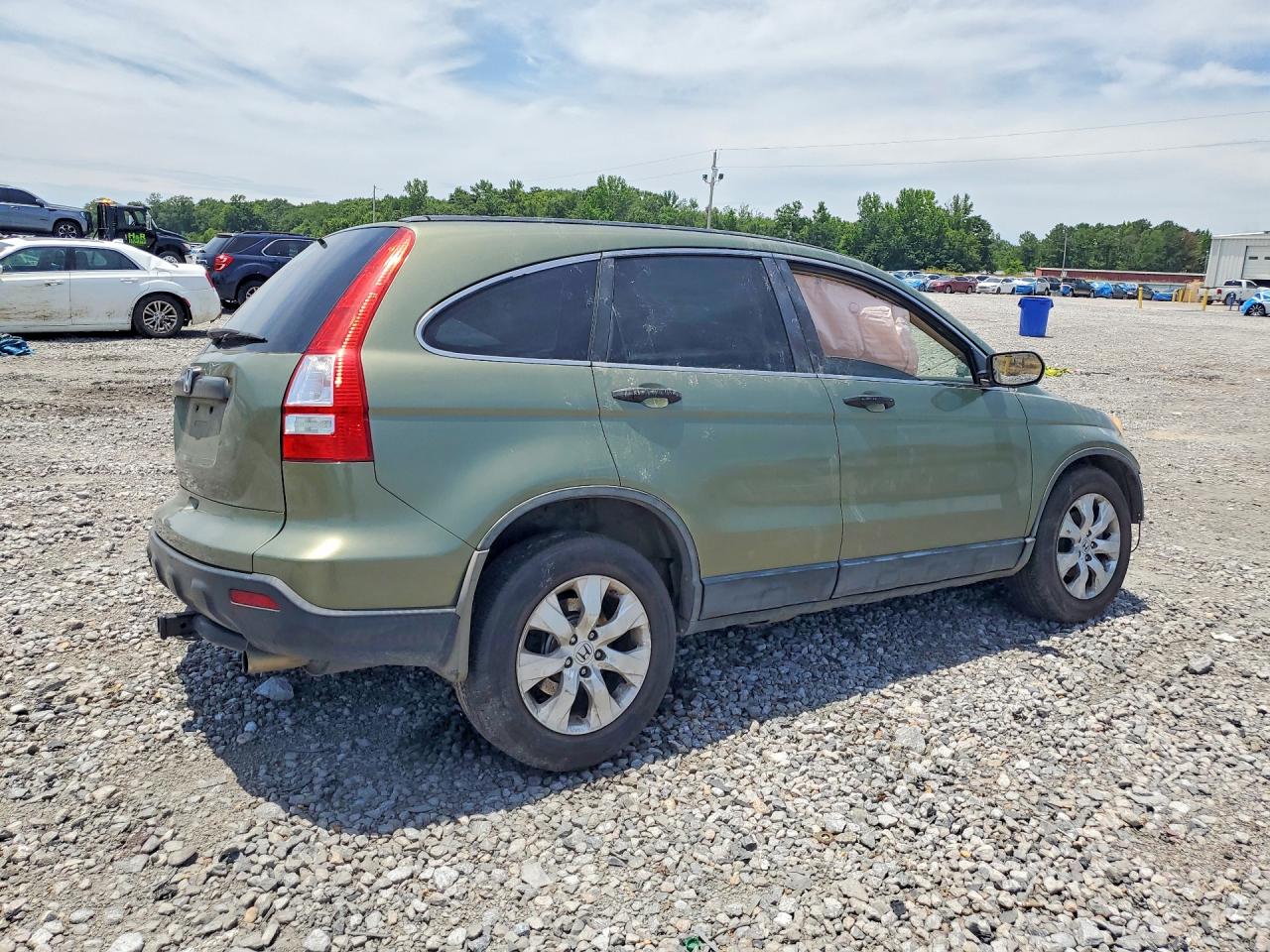2007 Honda Cr-v Lx Green vin: JHLRE38387C065411