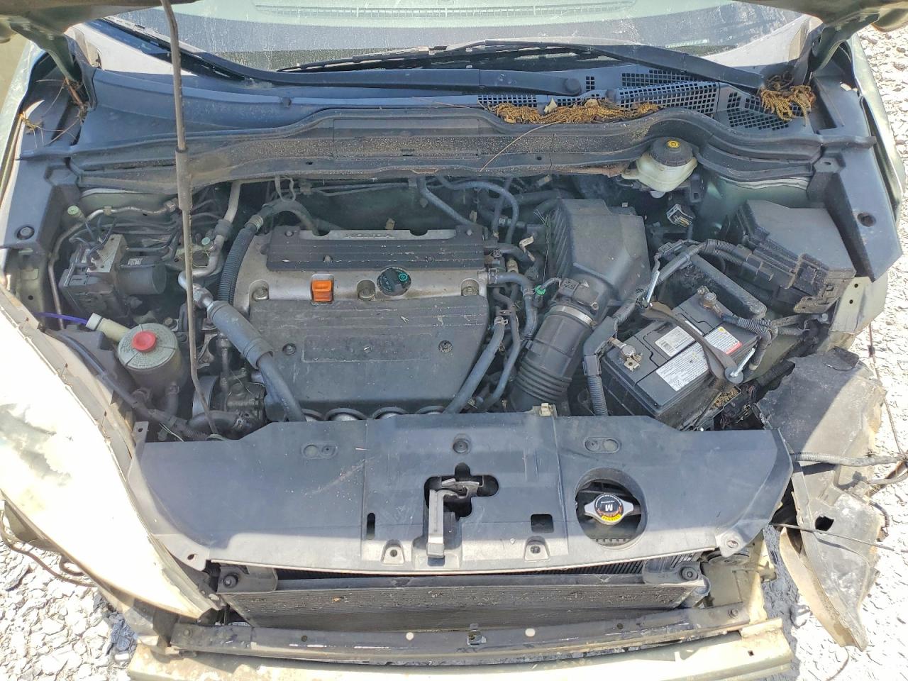 2007 Honda Cr-v Lx Green vin: JHLRE38387C065411
