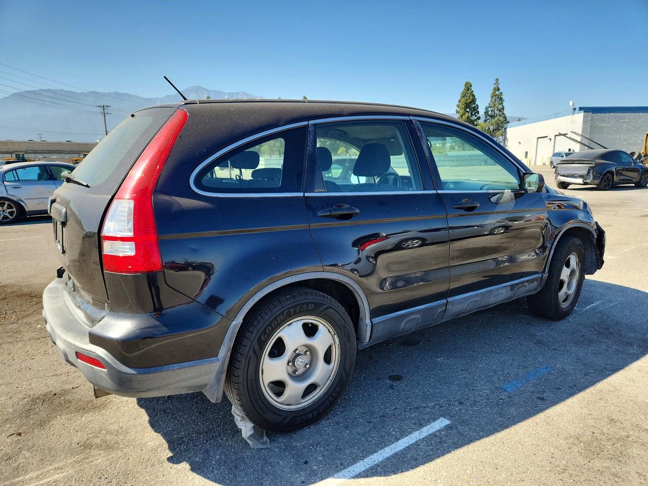 2007 Honda Cr-v Lx Black vin: JHLRE38387C071032