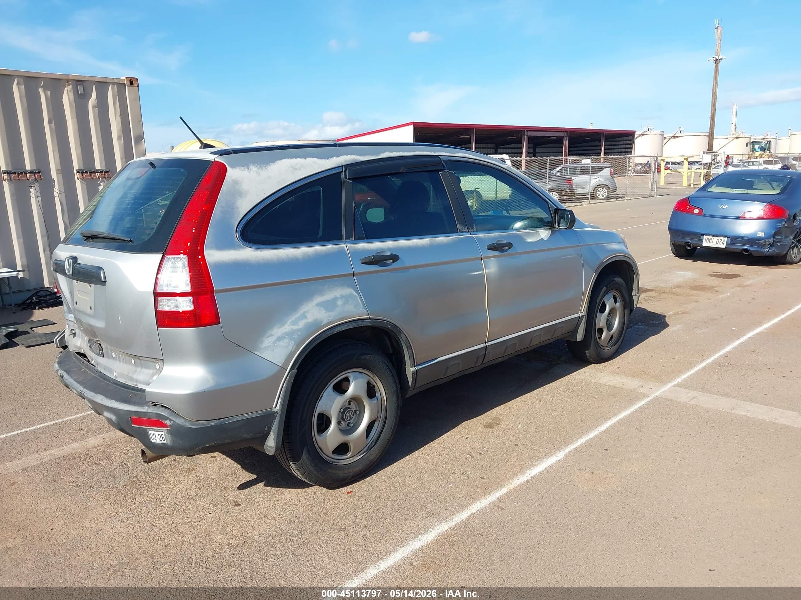 2008 Honda Cr-v Lx Silver vin: JHLRE38388C005789
