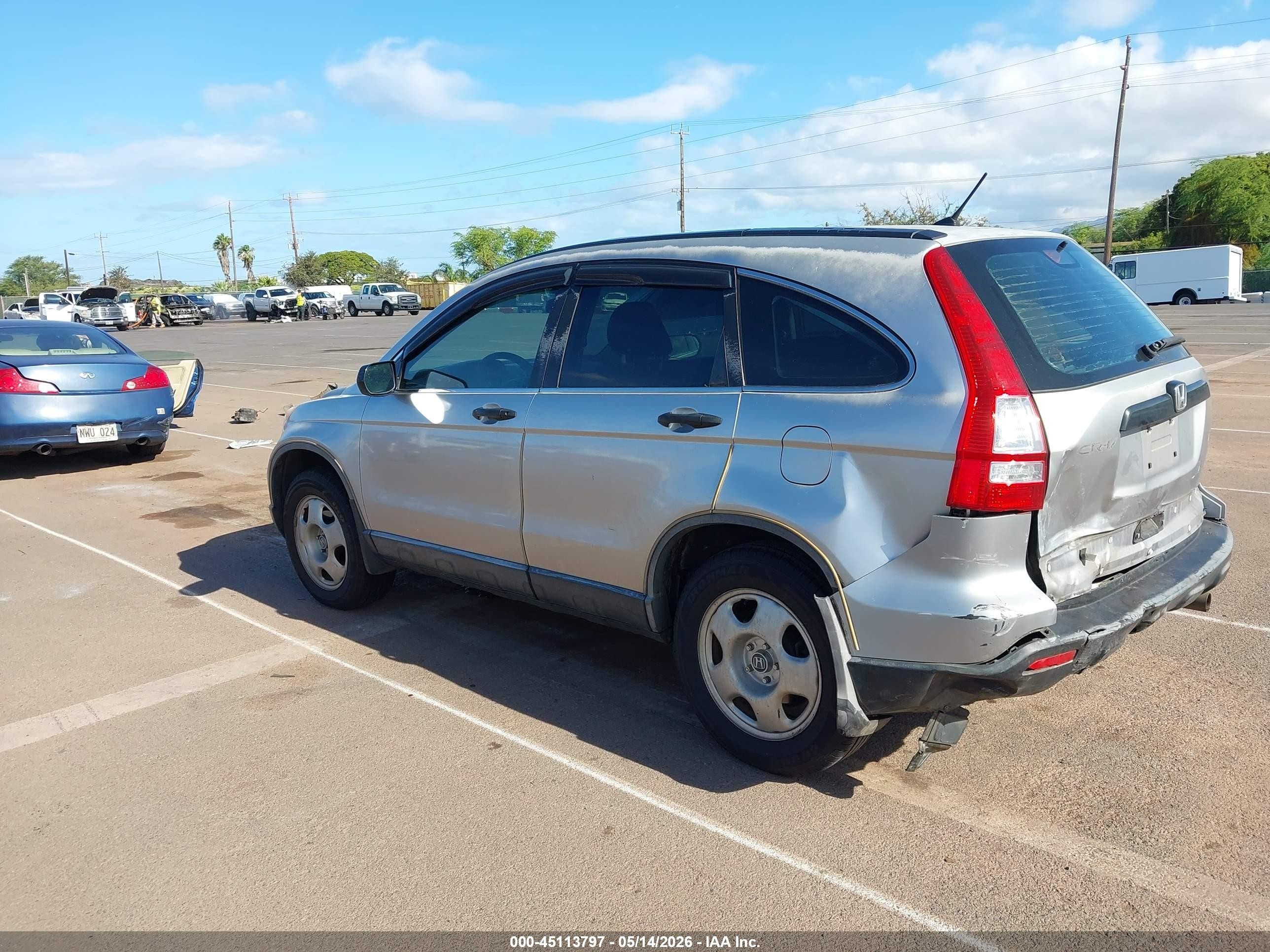 2008 Honda Cr-v Lx Silver vin: JHLRE38388C005789