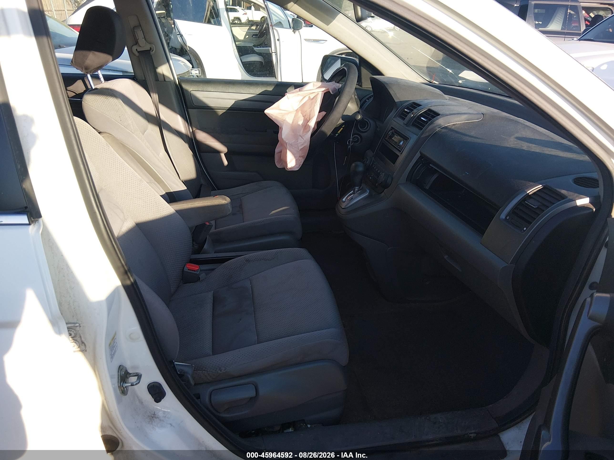 2008 Honda Cr-v Lx White vin: JHLRE38388C020714