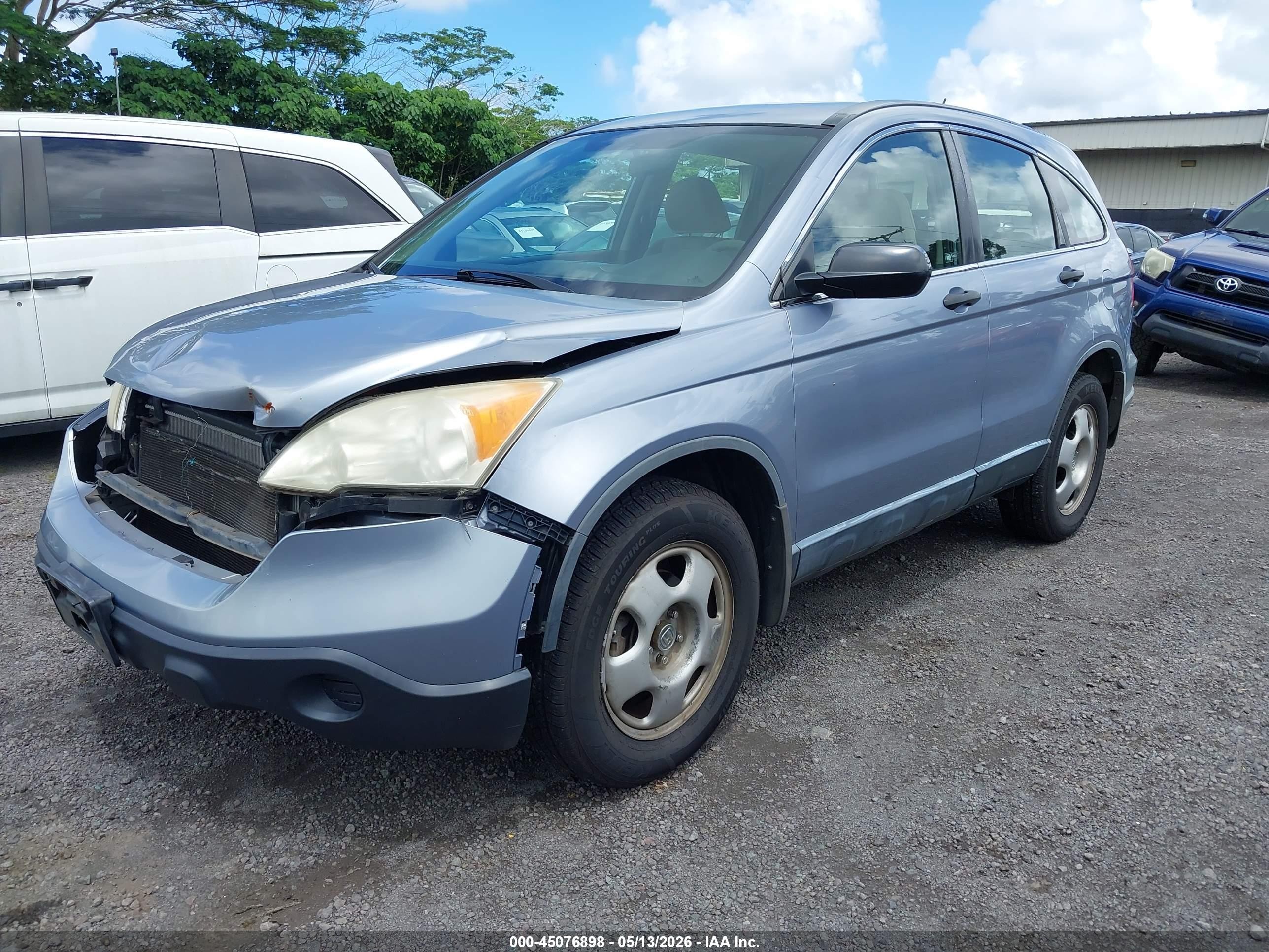 2008 Honda Cr-v Lx Light Blue vin: JHLRE38388C024021
