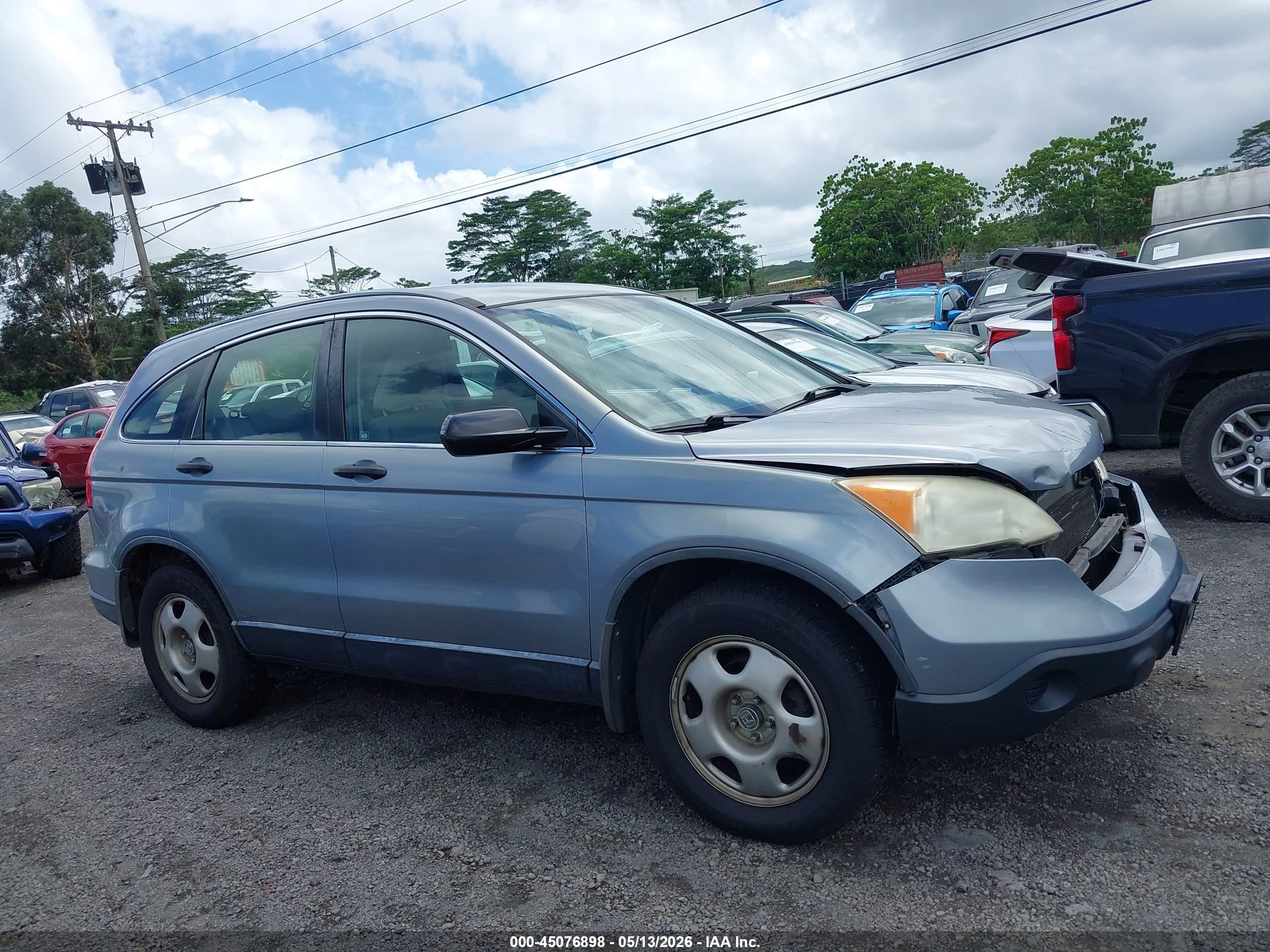 2008 Honda Cr-v Lx Light Blue vin: JHLRE38388C024021