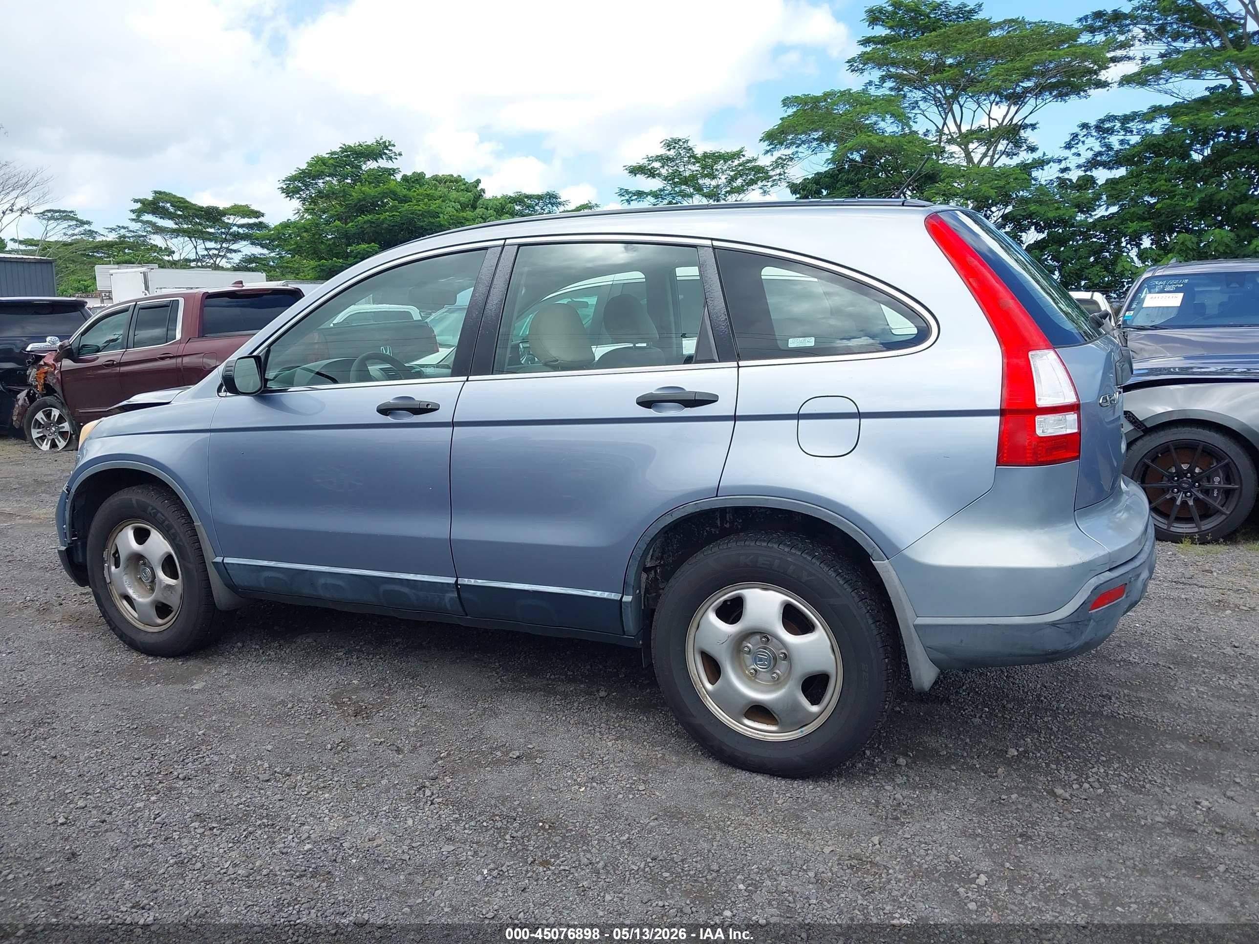 2008 Honda Cr-v Lx Light Blue vin: JHLRE38388C024021