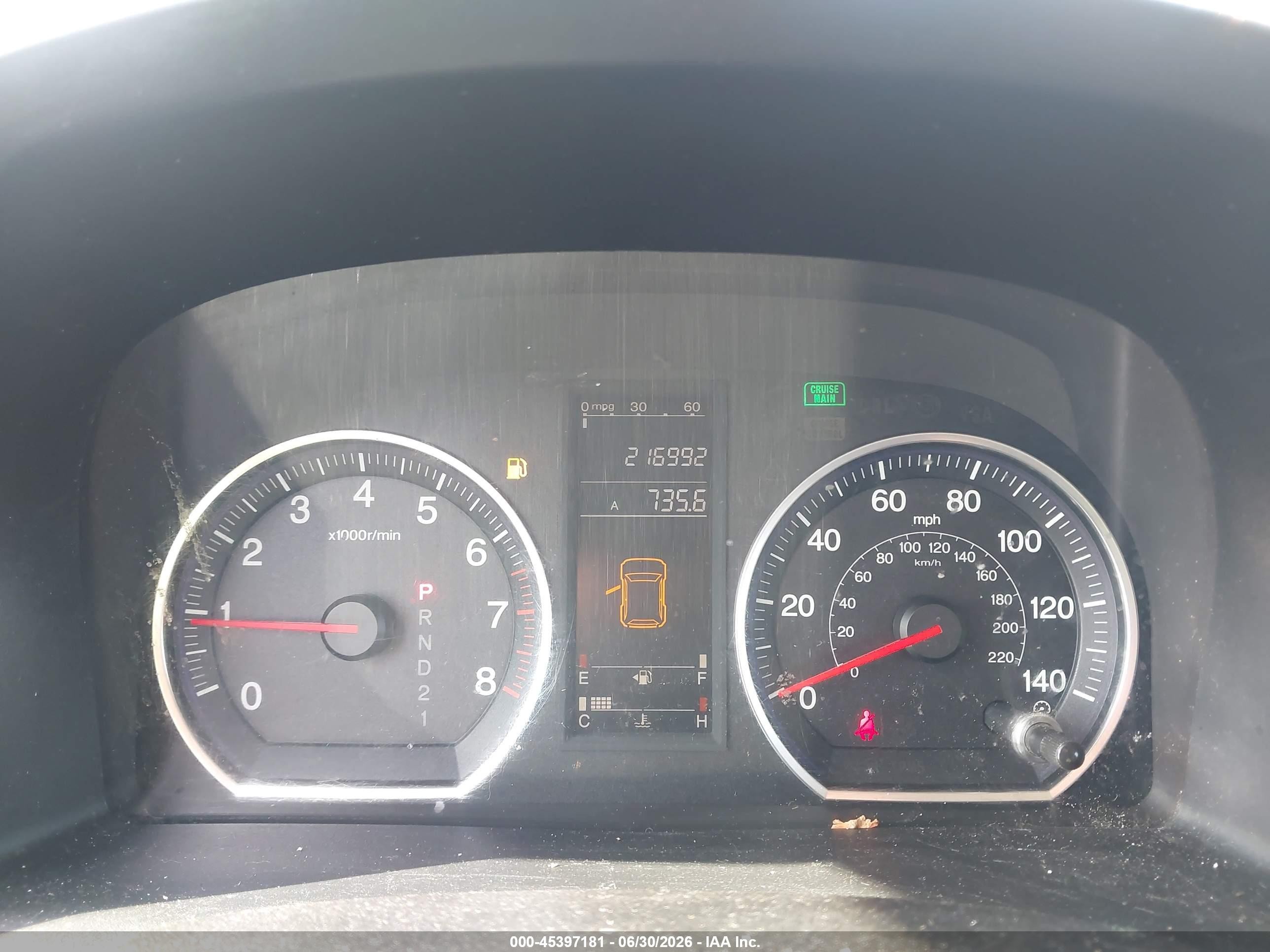 2008 Honda Cr-v Lx Maroon vin: JHLRE38388C049436