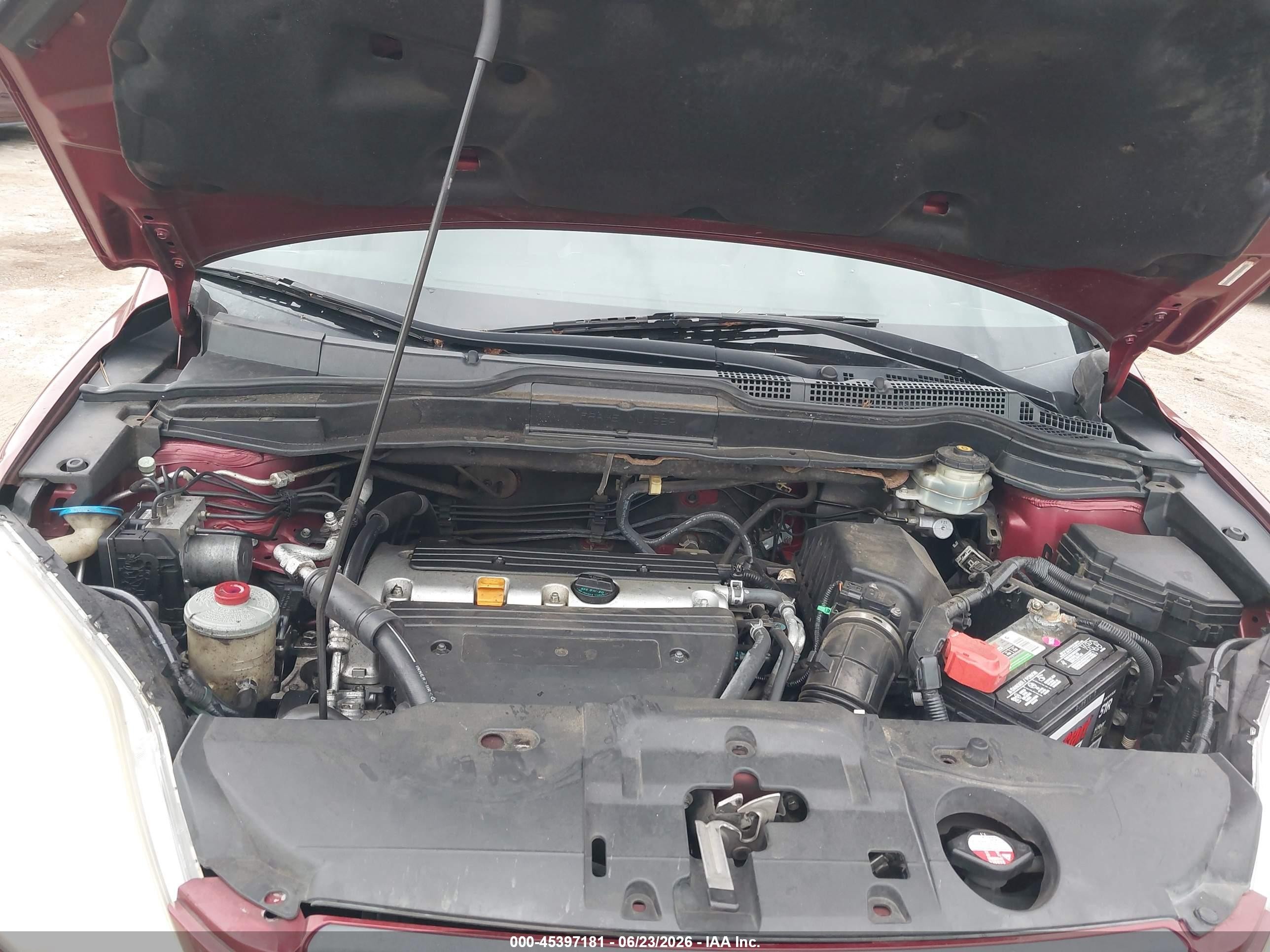 2008 Honda Cr-v Lx Maroon vin: JHLRE38388C049436