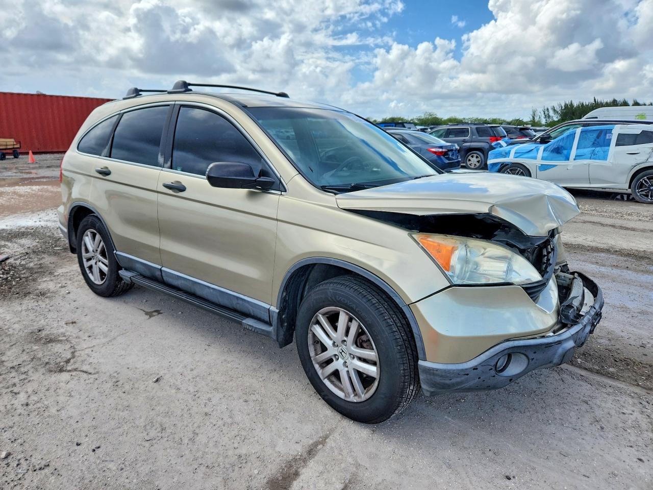 2007 Honda Cr-v Lx Gold vin: JHLRE38397C013057